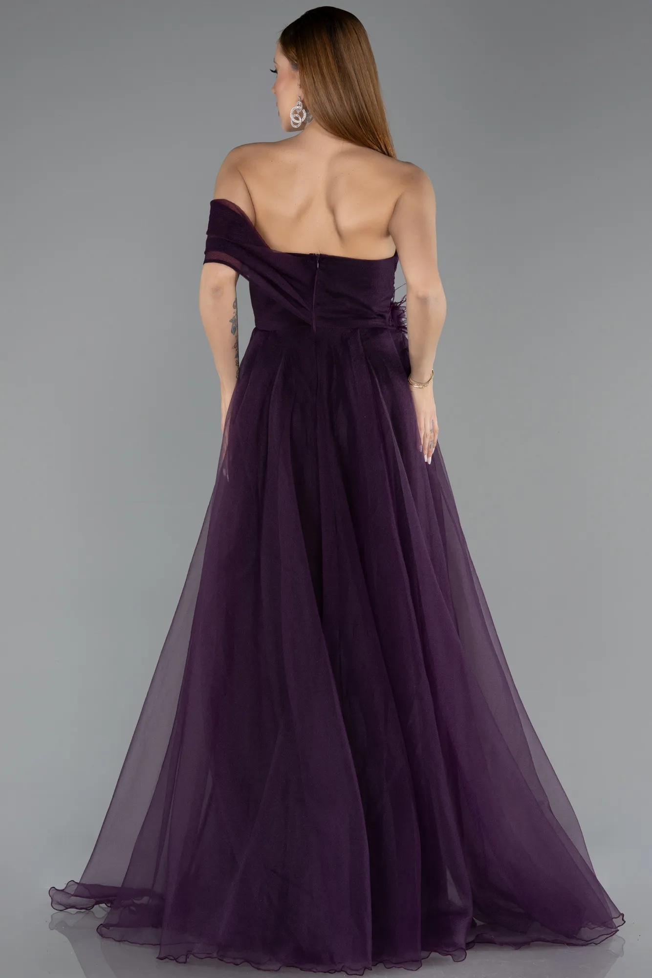 Purple-Long Evening Dress ABU5528