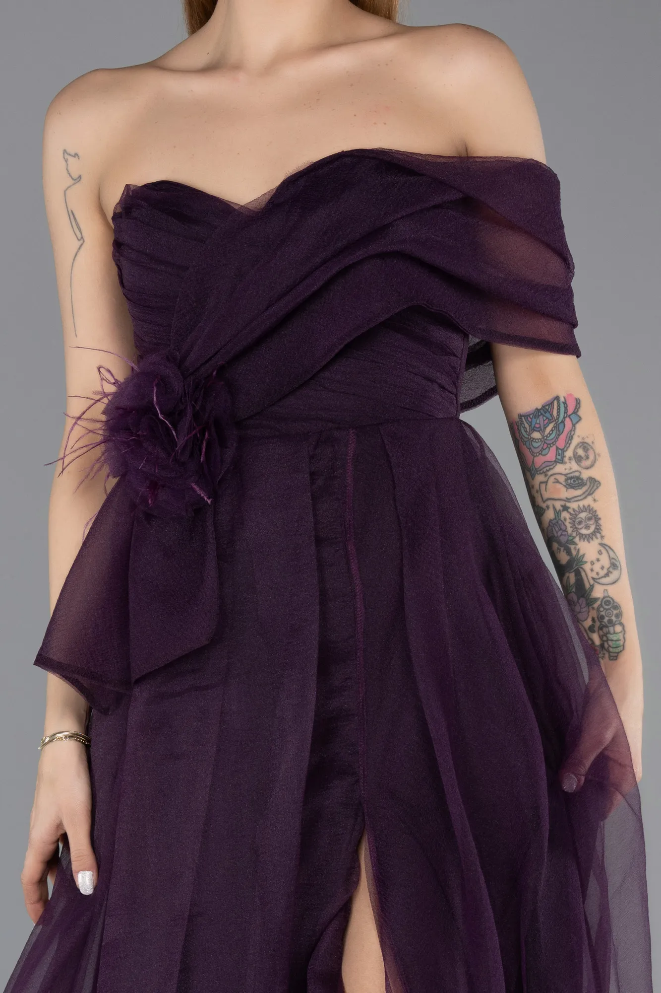 Purple-Long Evening Dress ABU5528