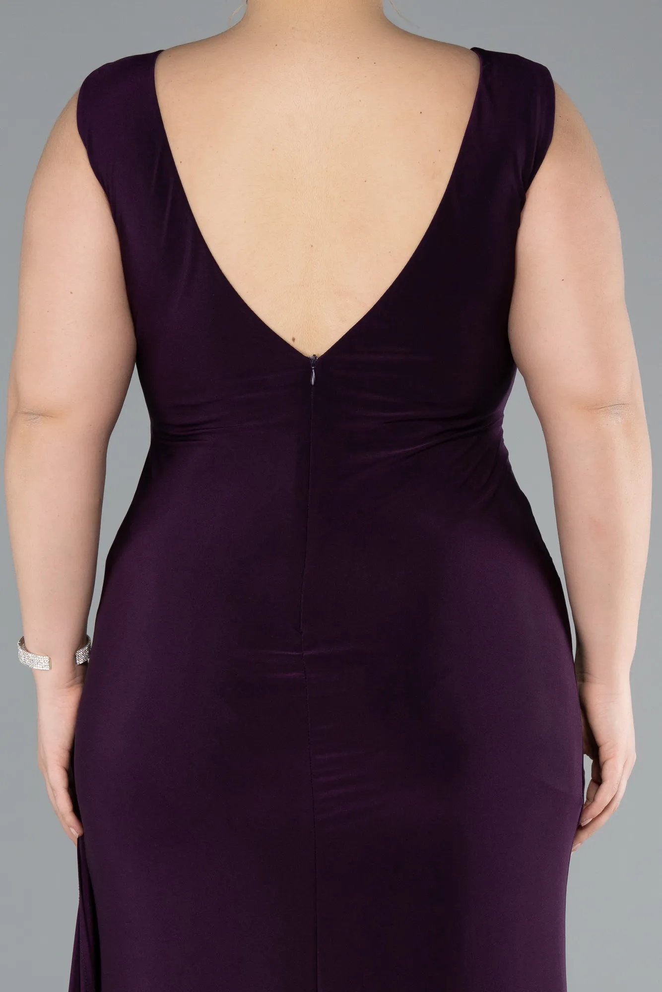Purple-Long Formal Plus Size Dress ABU3737