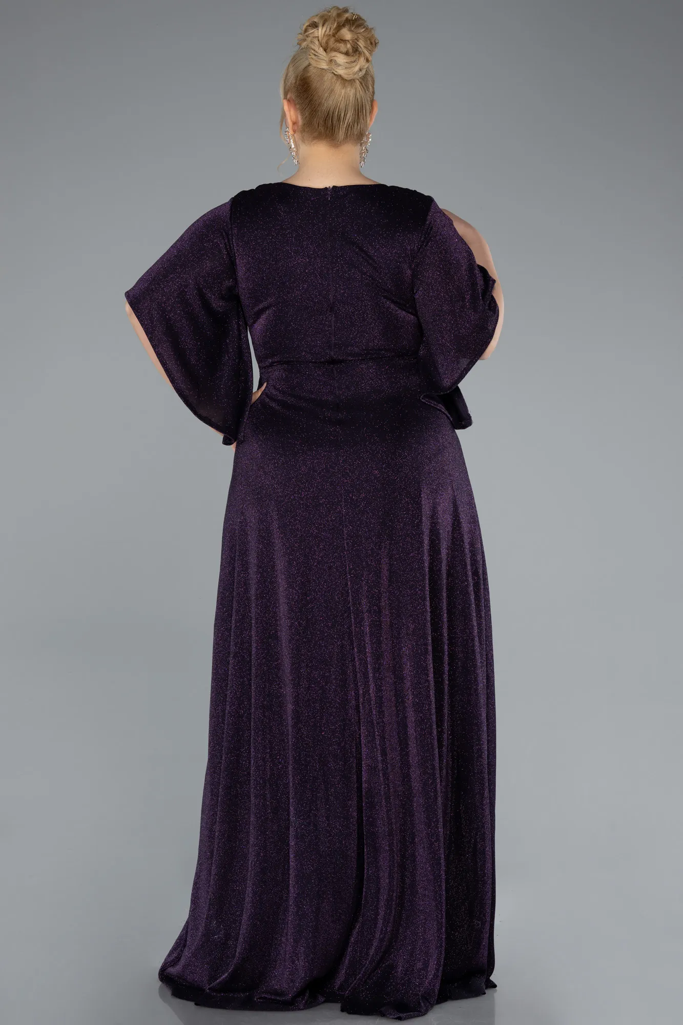 Purple-Long Formal Plus Size Dress ABU4914