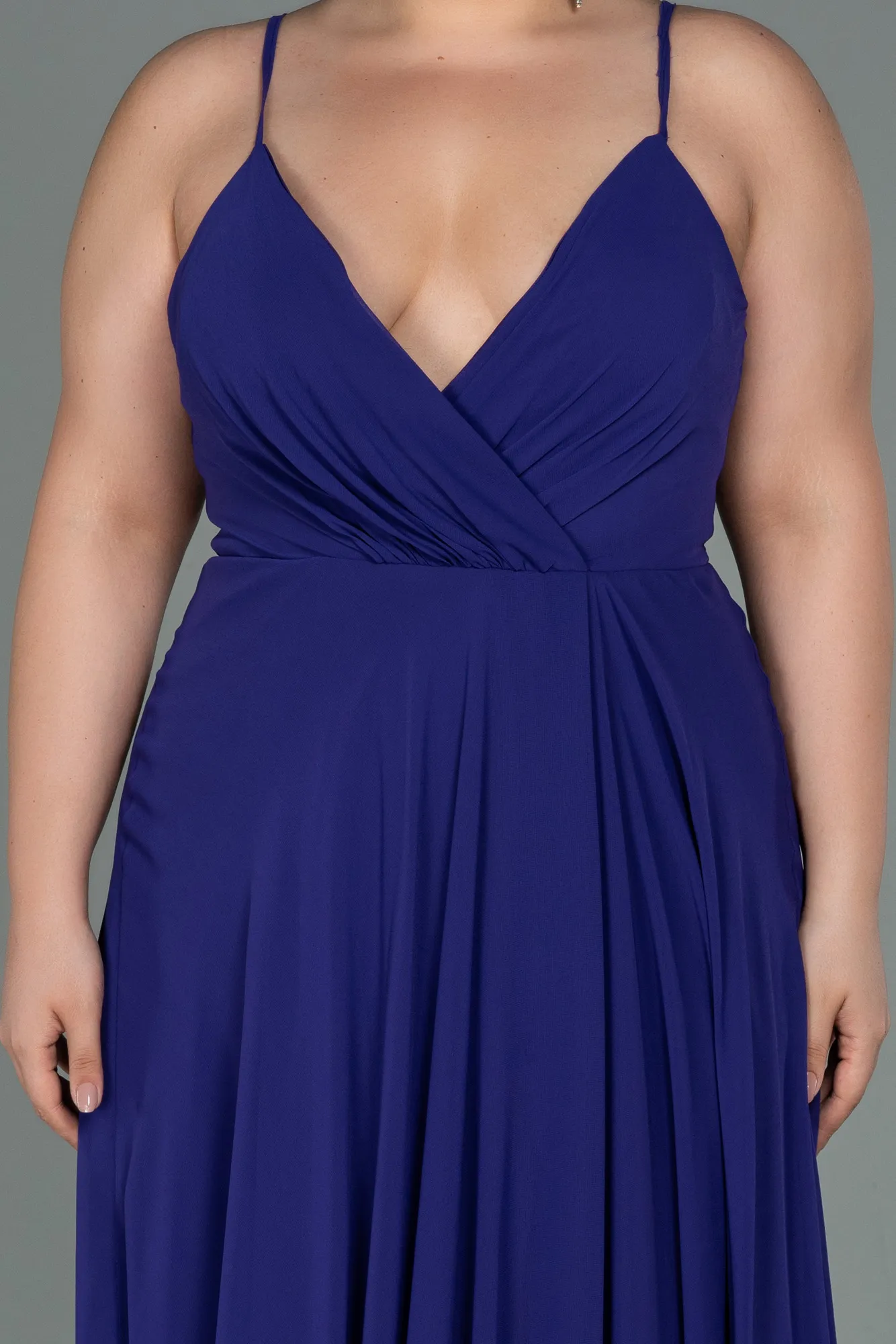Purple-Long Plus Size Evening Dress ABU1324
