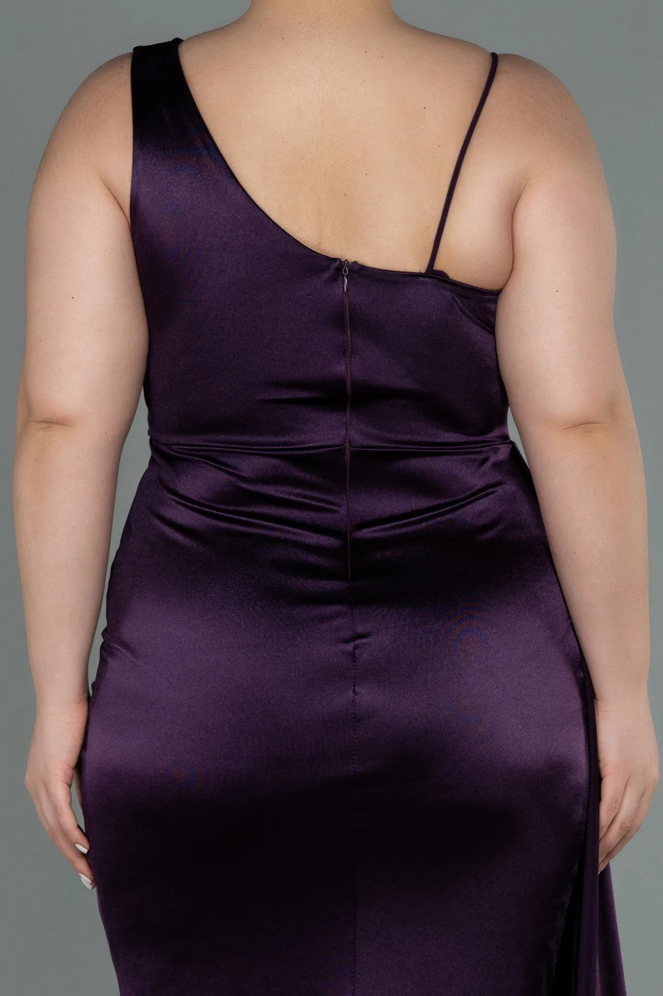Purple-Long Plus Size Evening Dress ABU2932
