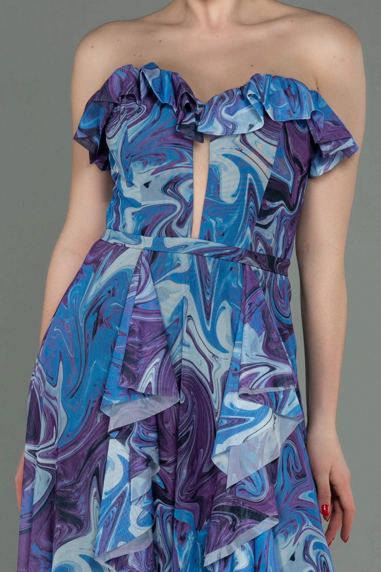 Purple-Long Prom Gown ABU3086