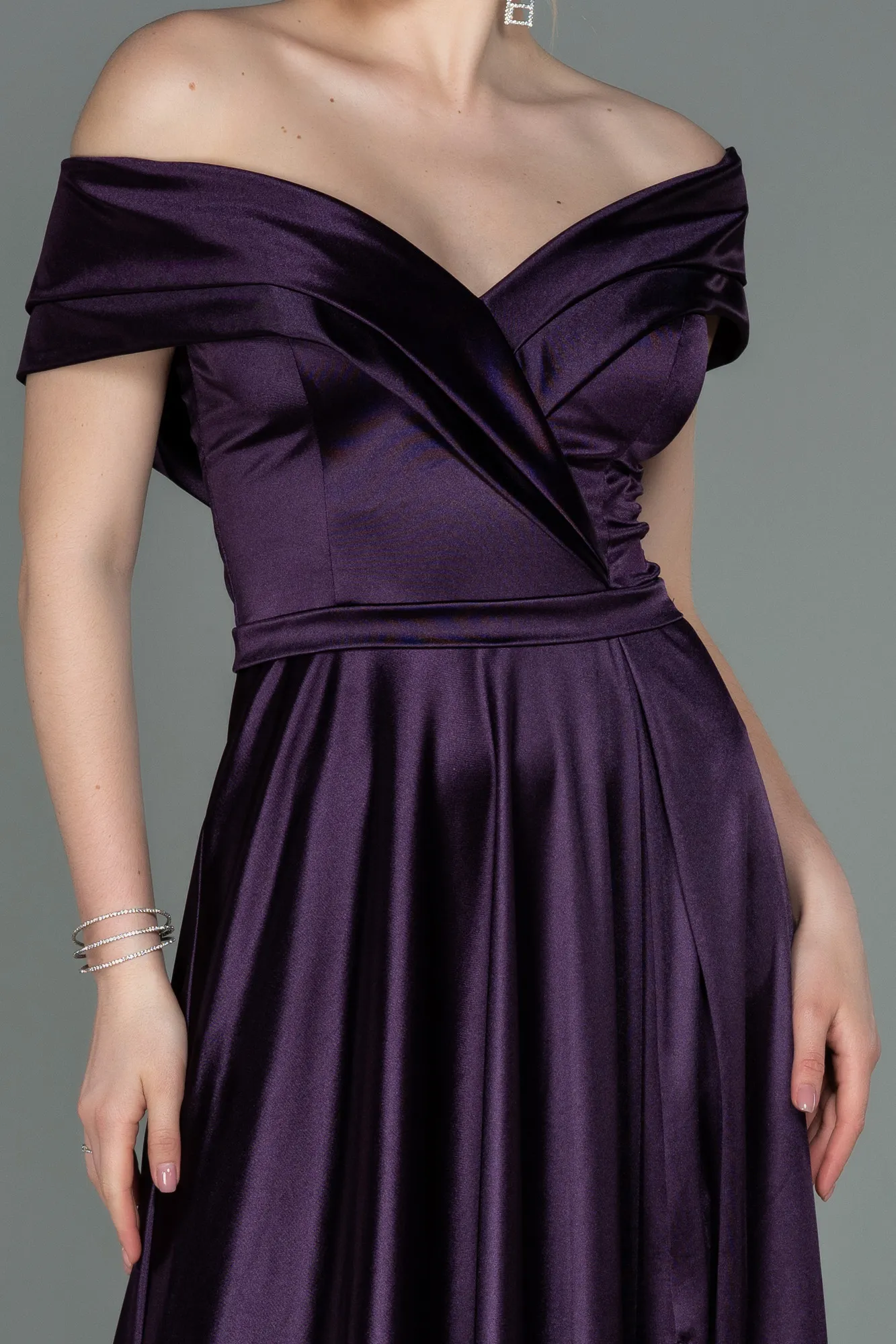 Purple-Long Prom Gown ABU3157