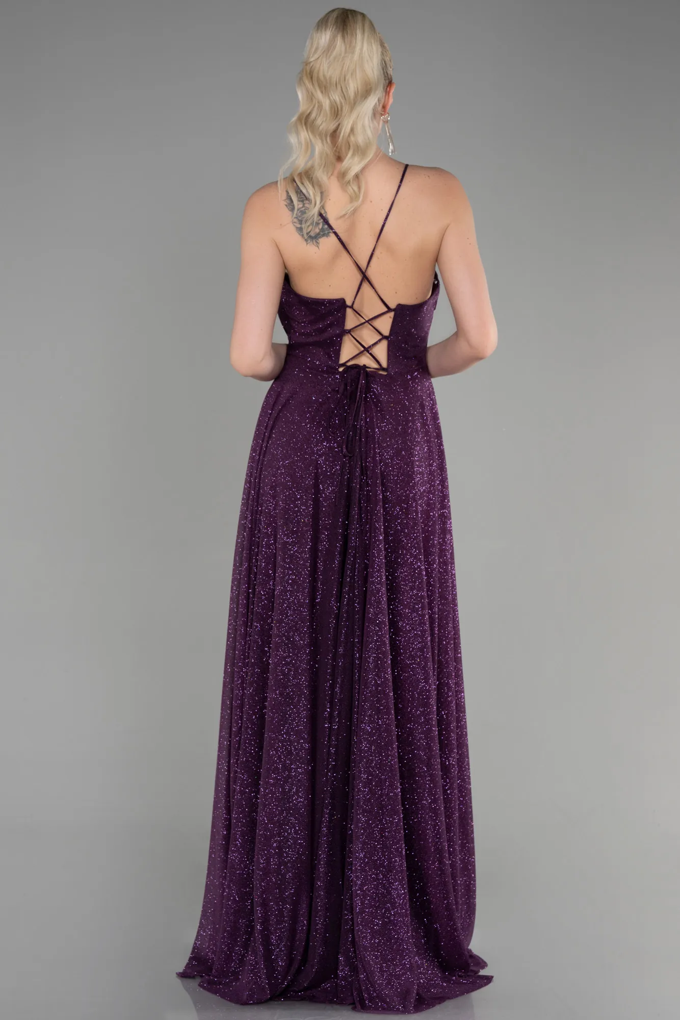 Purple-Long Prom Gown ABU3641