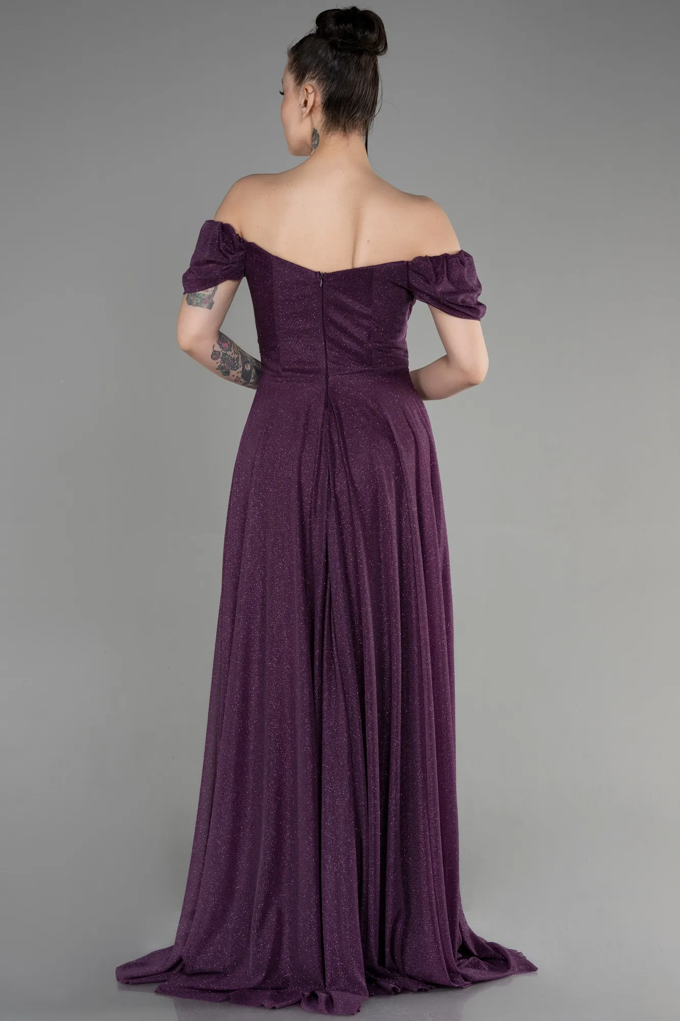 Purple-Long Prom Gown ABU3660