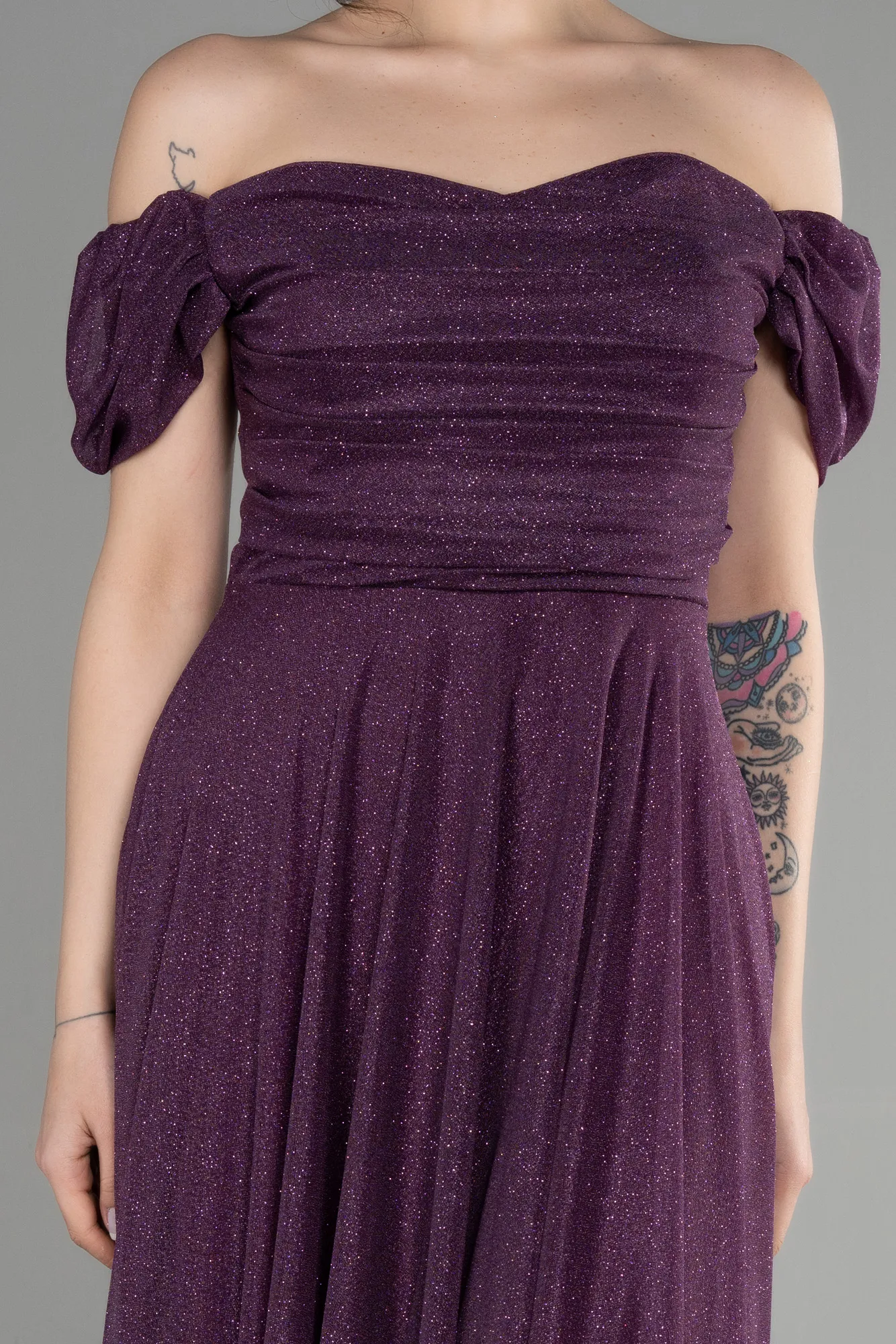 Purple-Long Prom Gown ABU3660