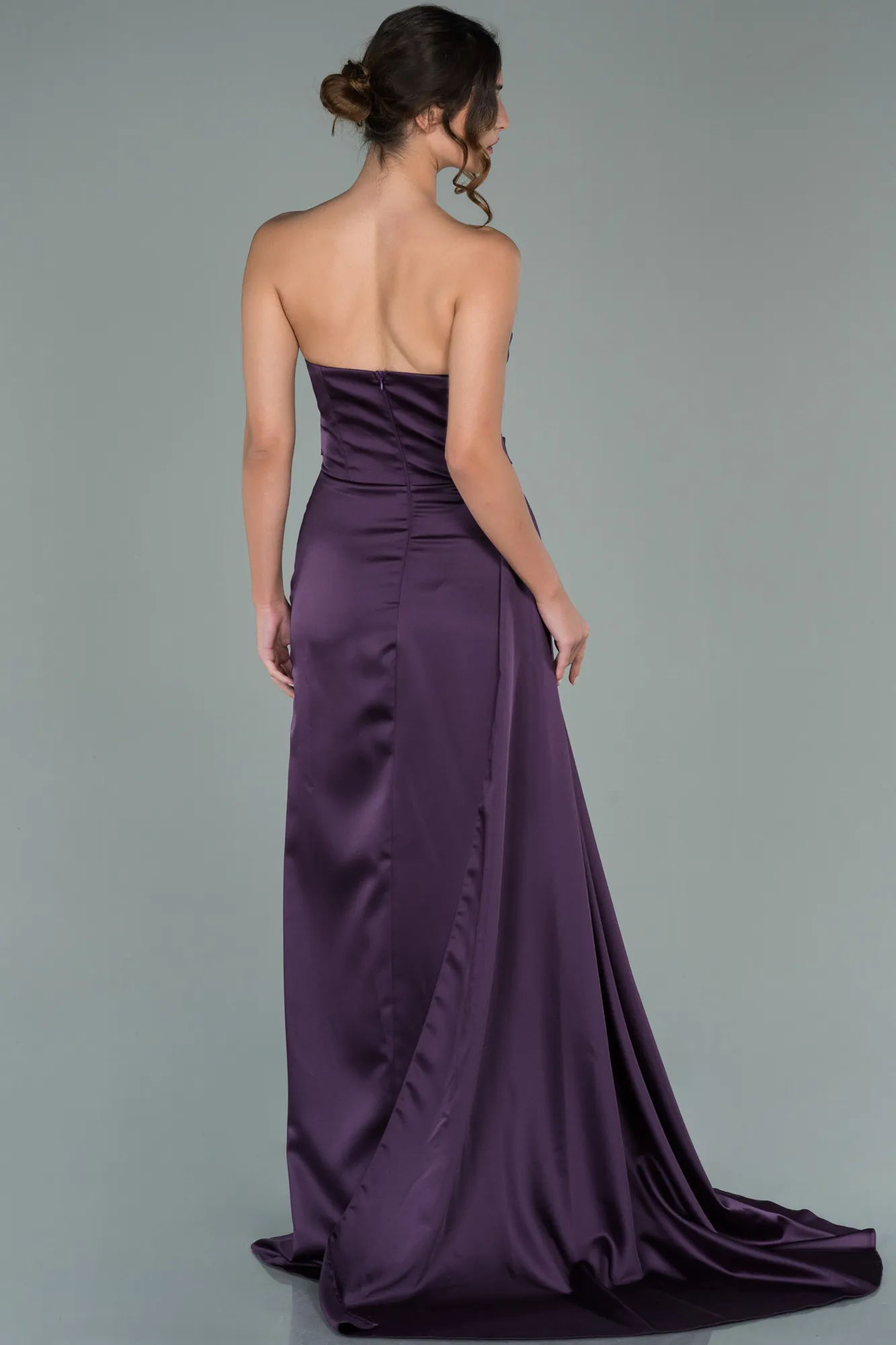 Purple-Mermaid Evening Dress ABU3443