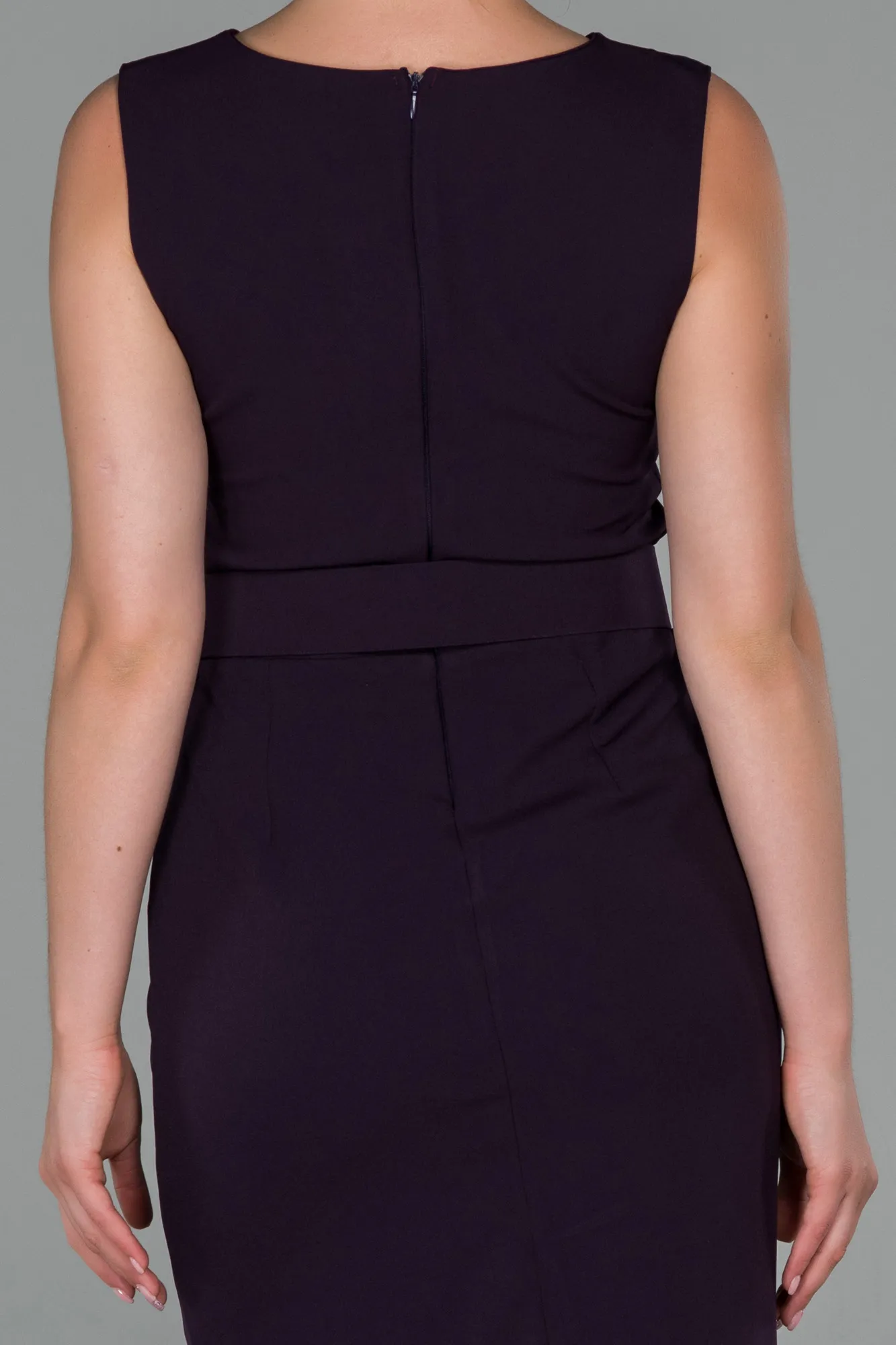 Purple-Midi Invitation Dress ABK1045