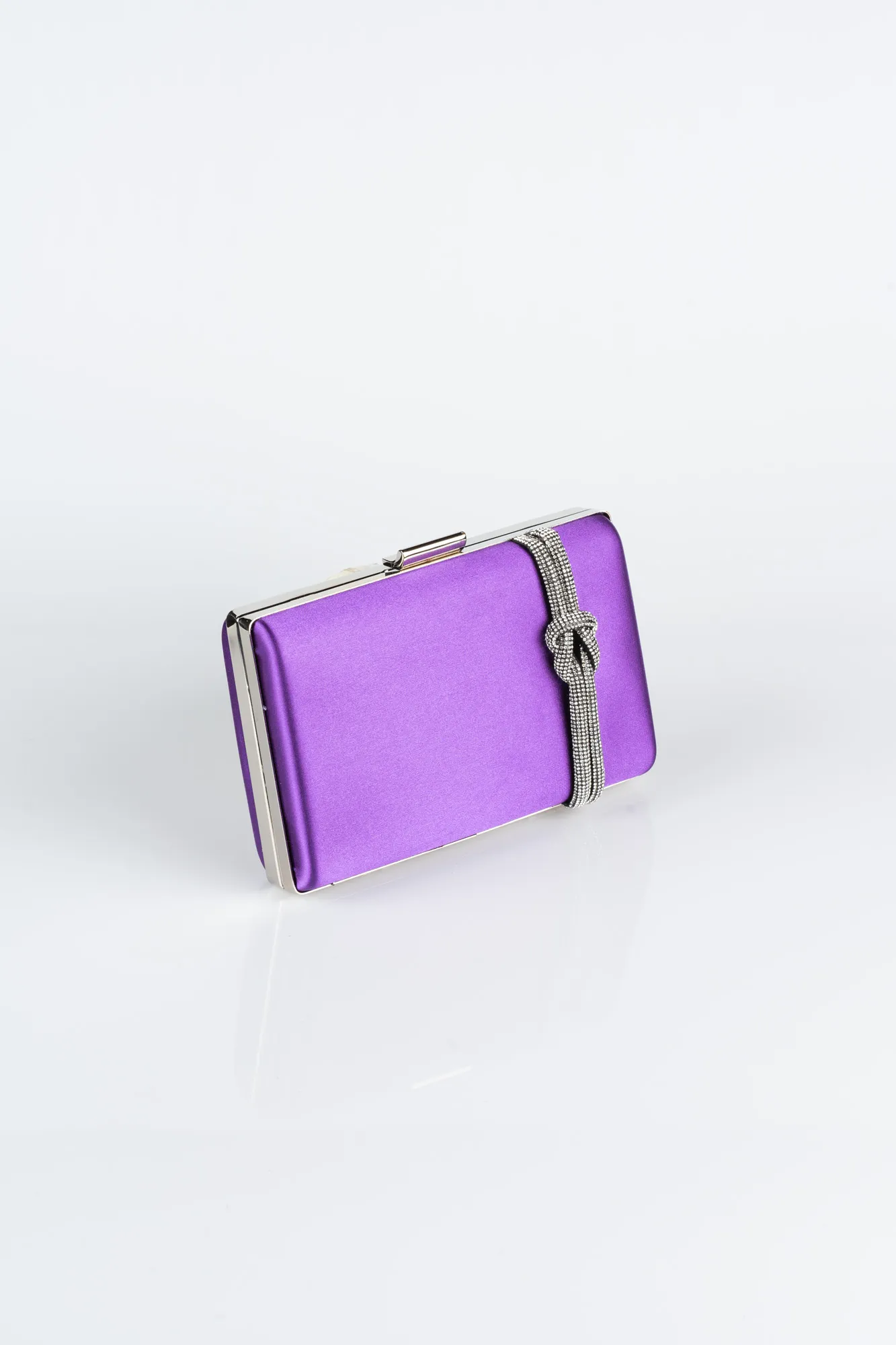 Purple-Satin Box Bag VT9275