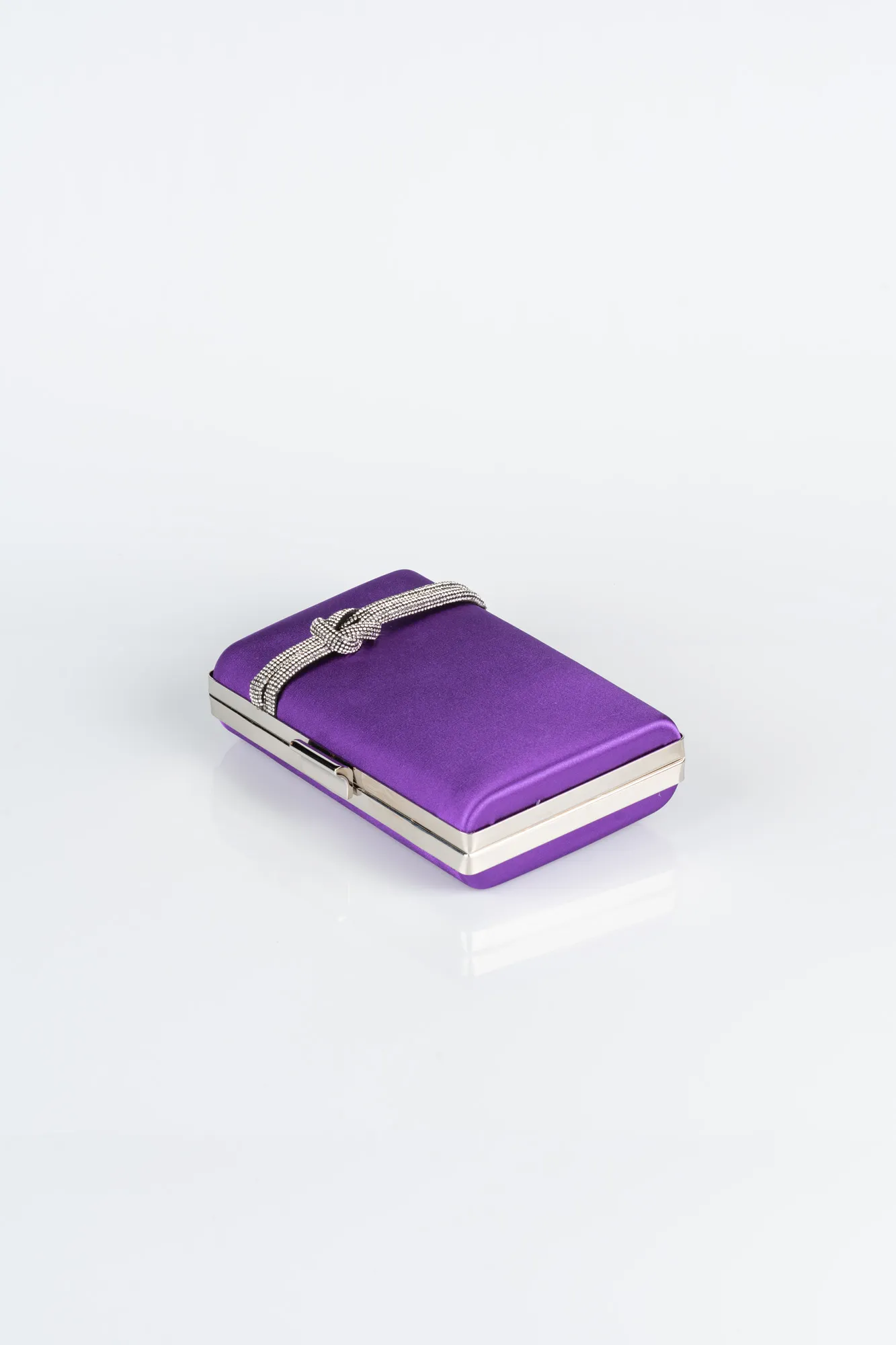 Purple-Satin Box Bag VT9275