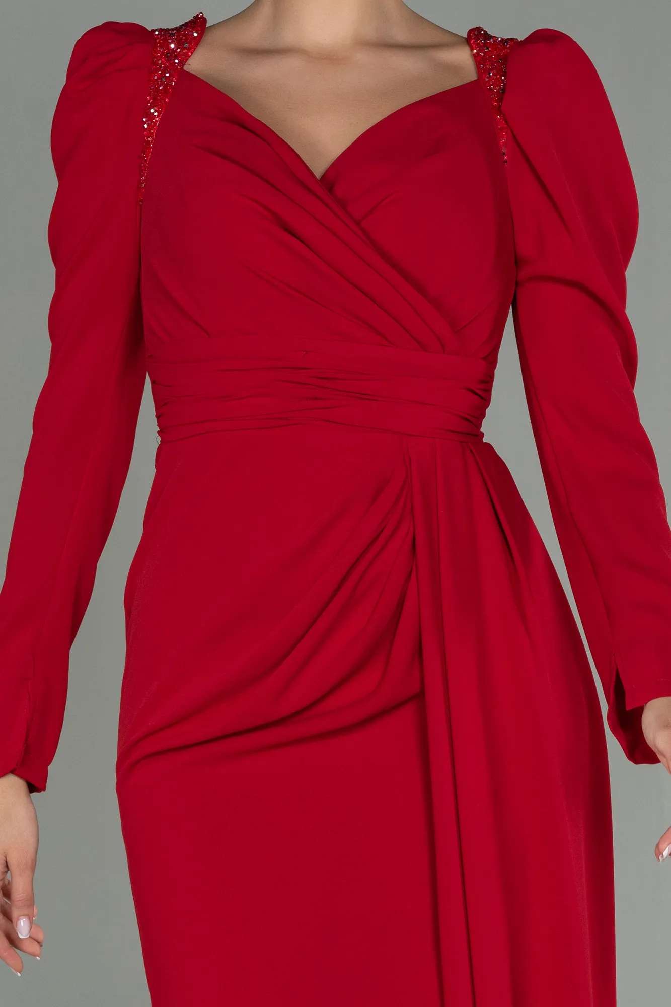 Red-Long Evening Dress ABU2895