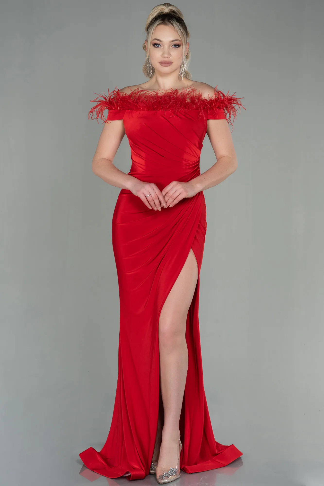Red-Long Evening Dress ABU2906