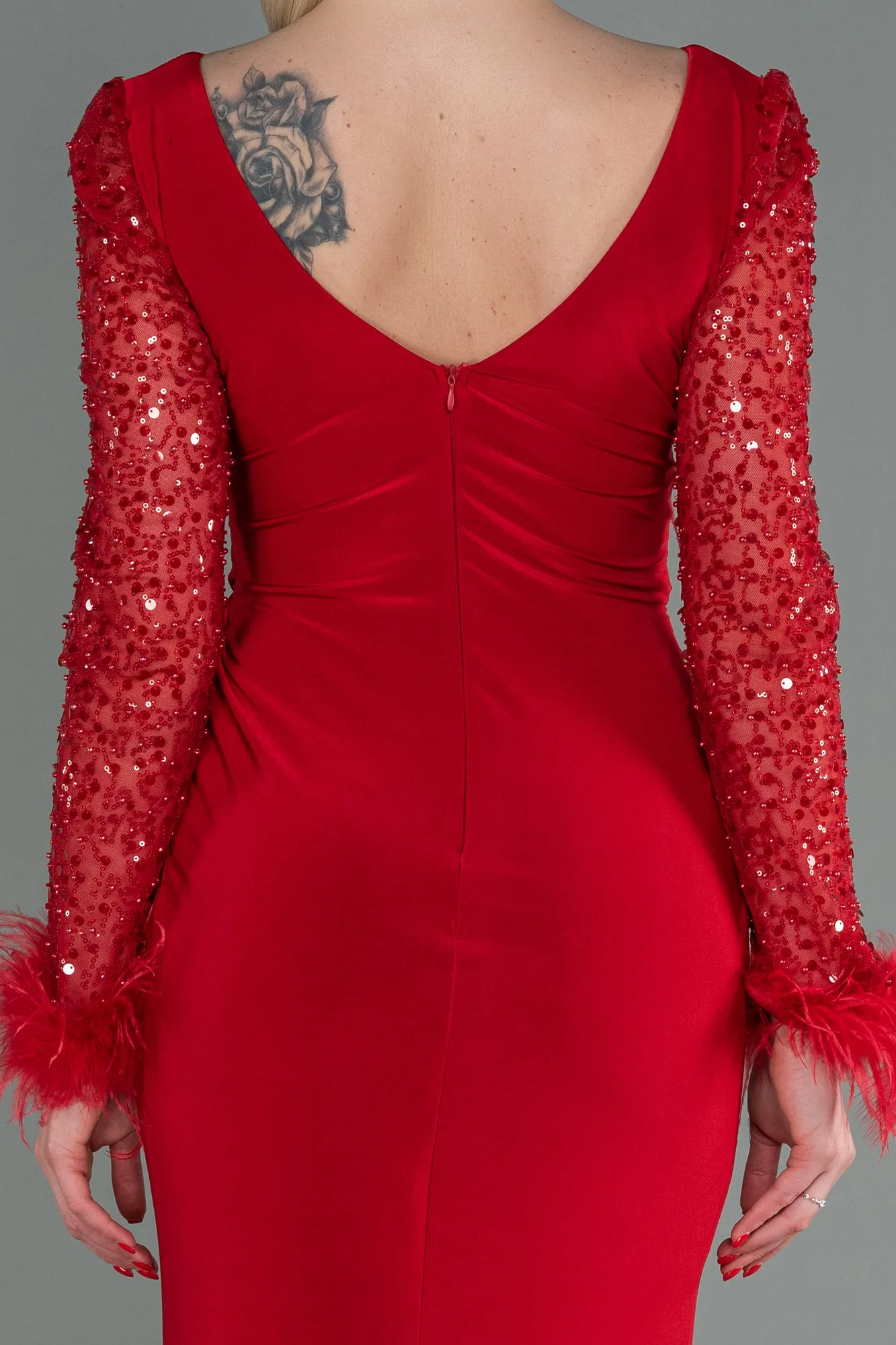Red-Long Evening Dress ABU3008