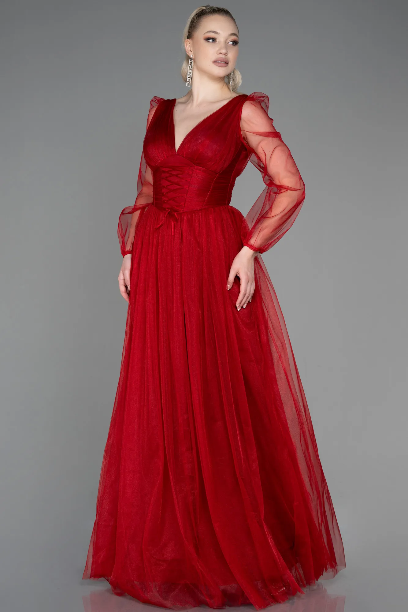 Red-Long Evening Dress ABU3207