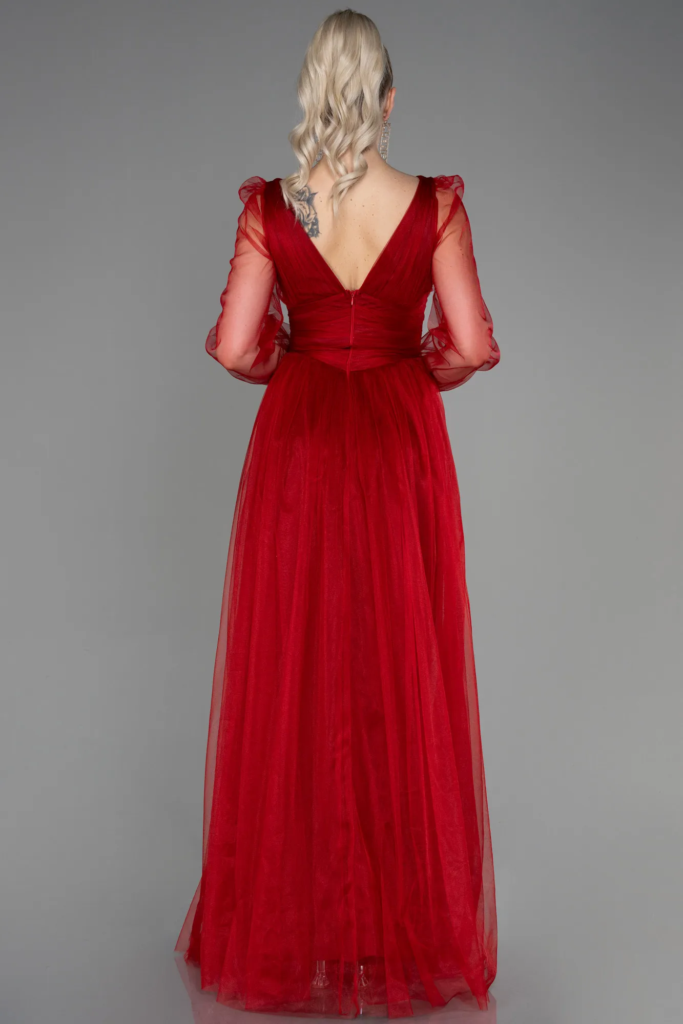 Red-Long Evening Dress ABU3207