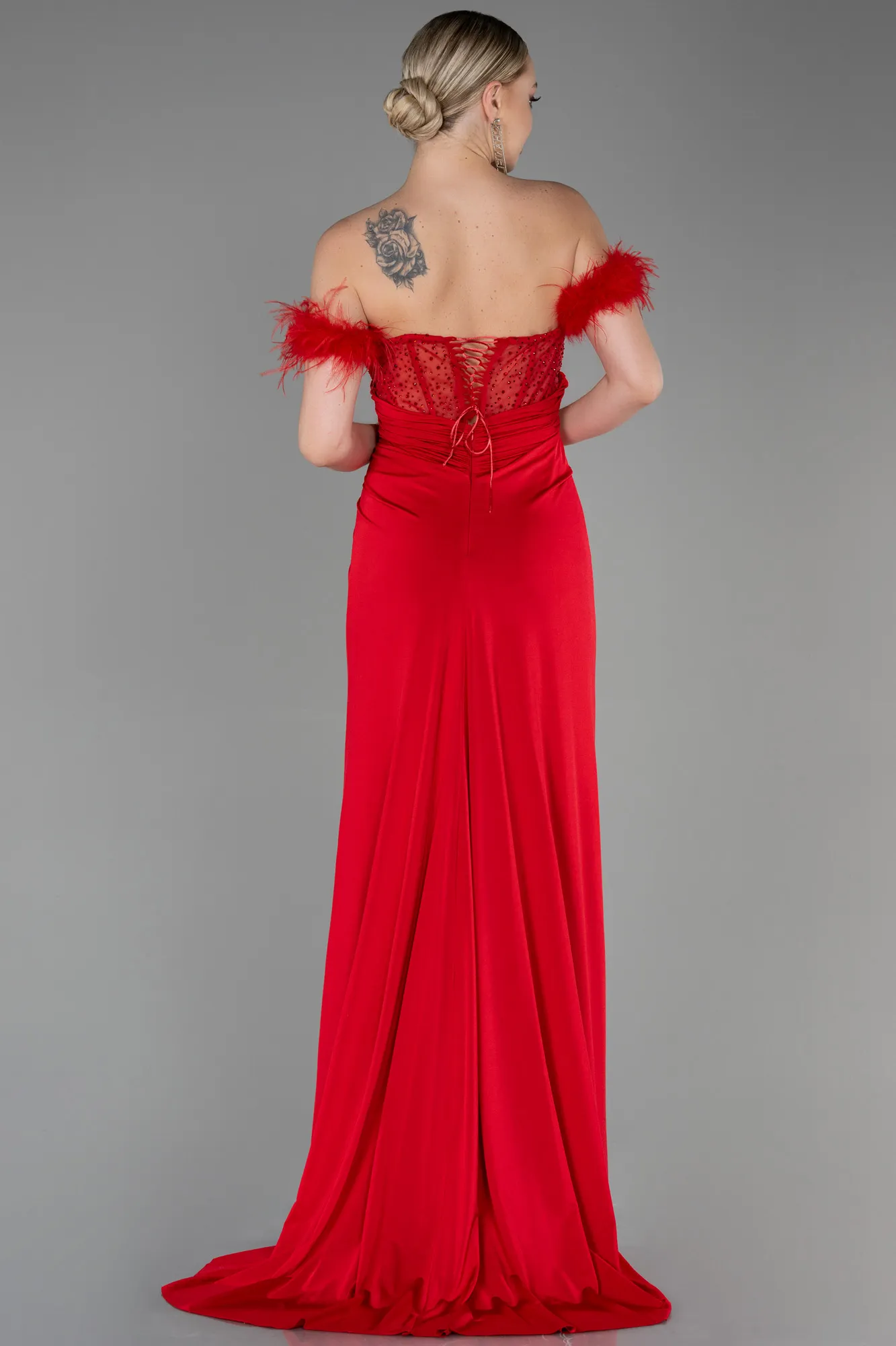 Red-Long Evening Dress ABU3224