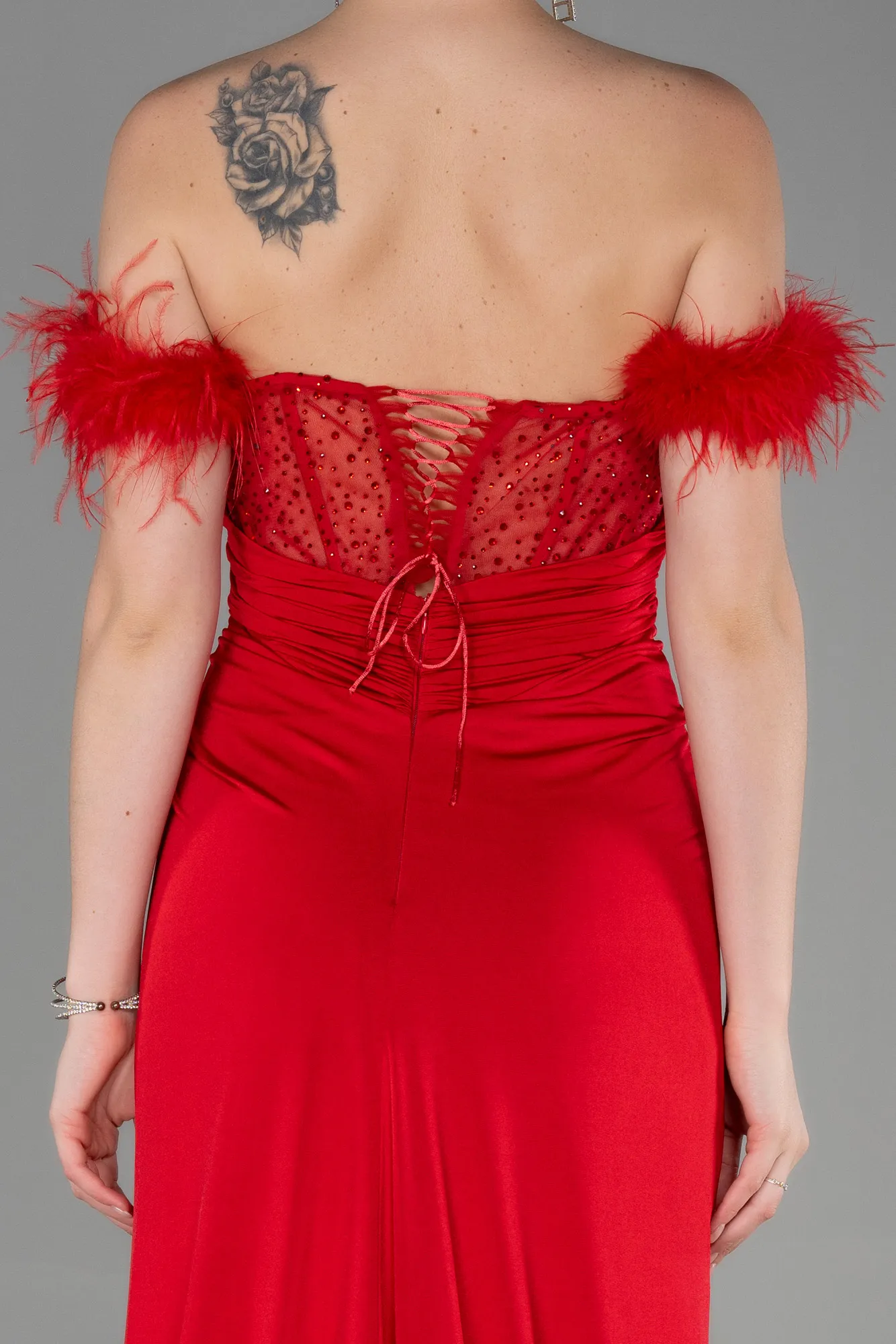 Red-Long Evening Dress ABU3224