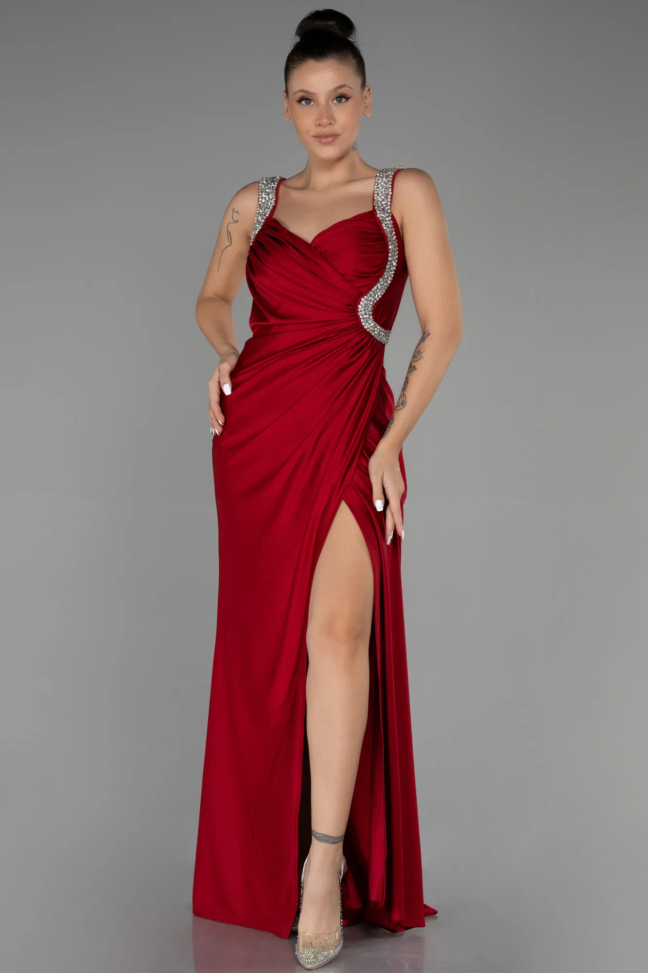 Red-Long Evening Dress ABU3270