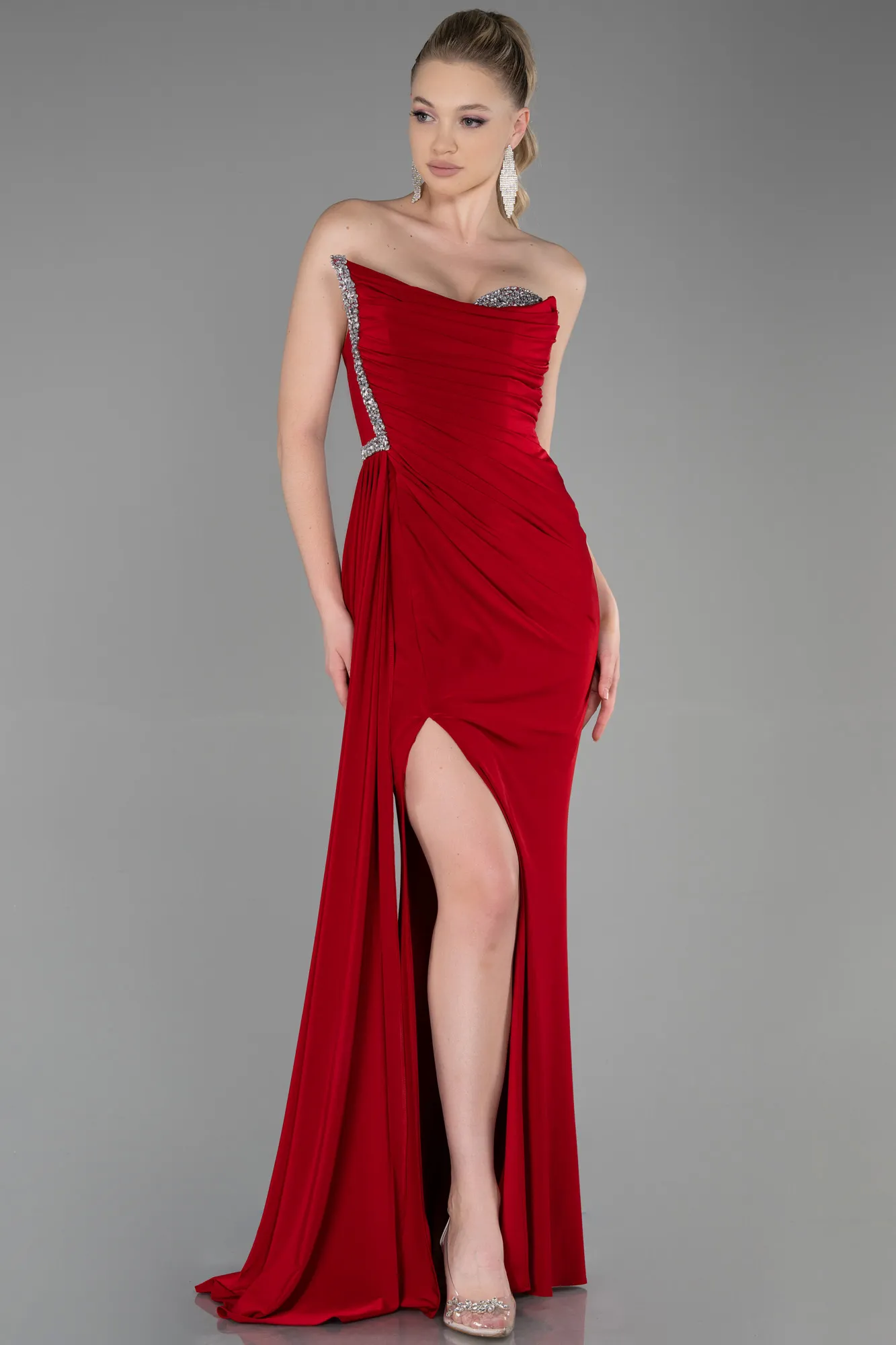 Red-Long Evening Dress ABU3342