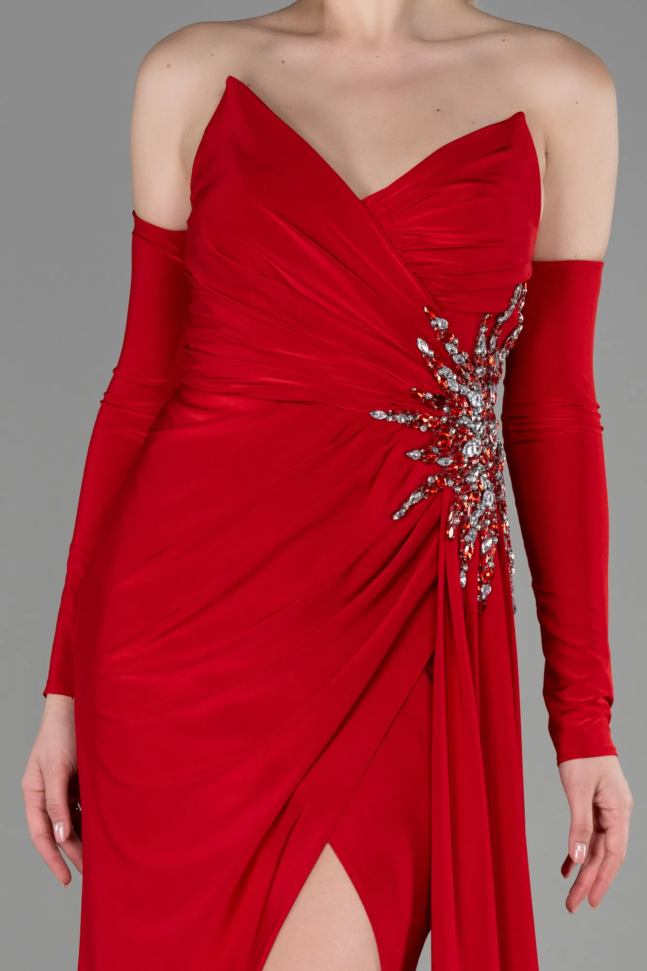 Red-Long Evening Dress ABU3351