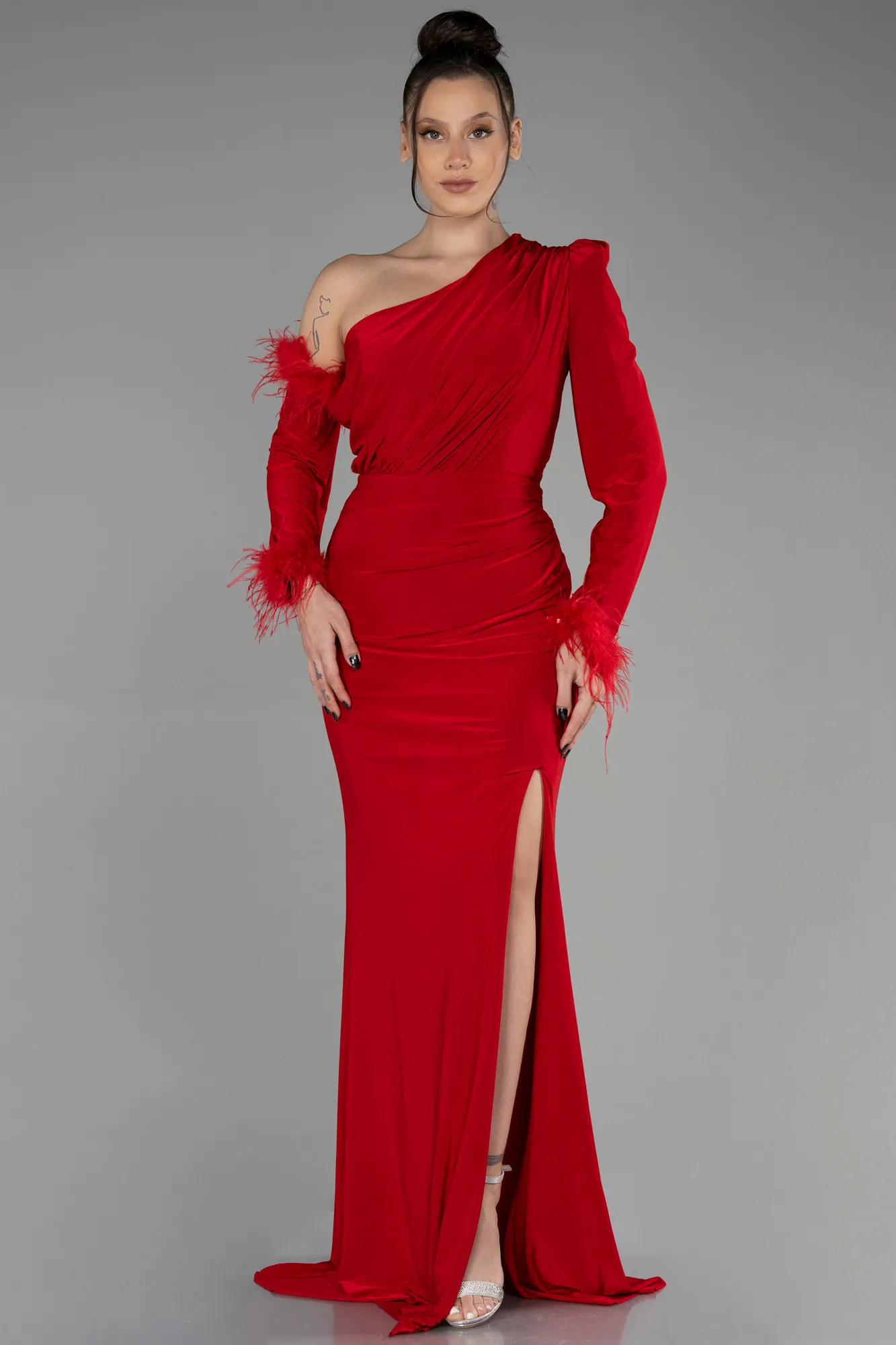 Red-Long Evening Dress ABU3362