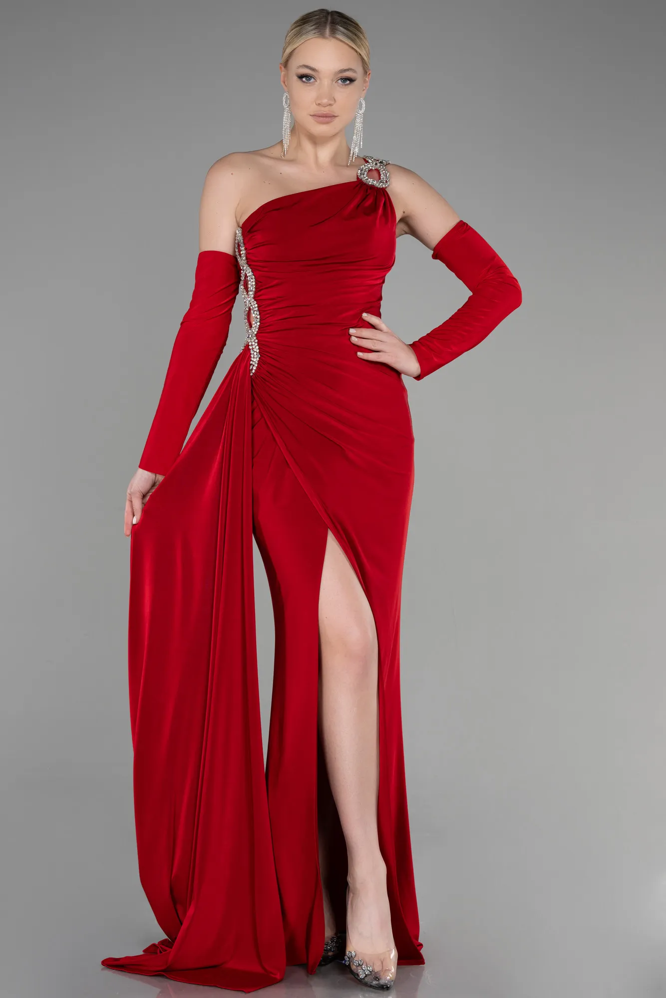 Red-Long Evening Dress ABU3466