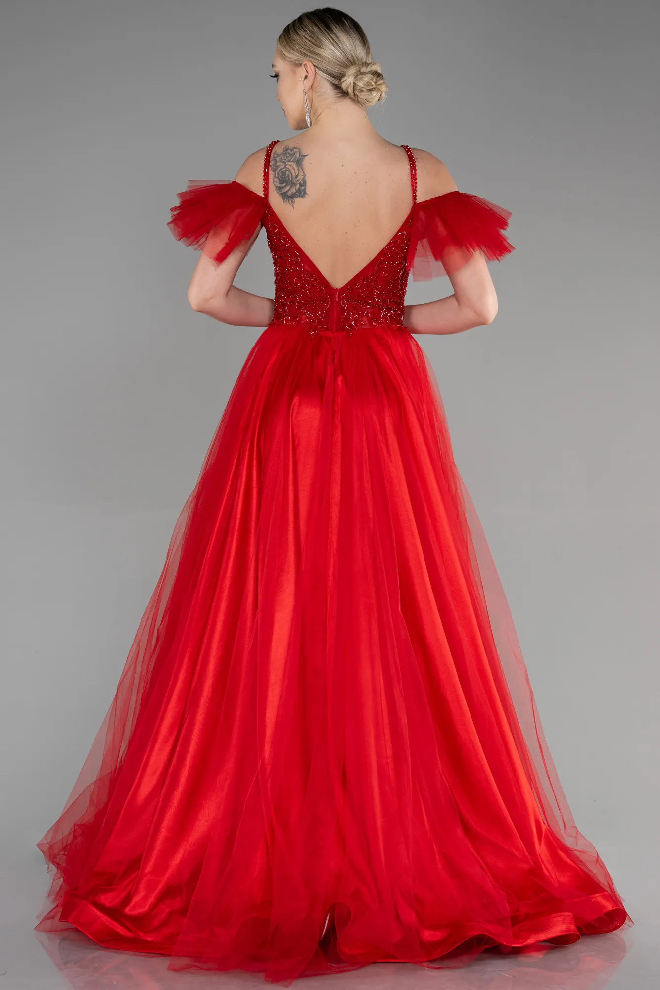 Red-Long Evening Dress ABU3500