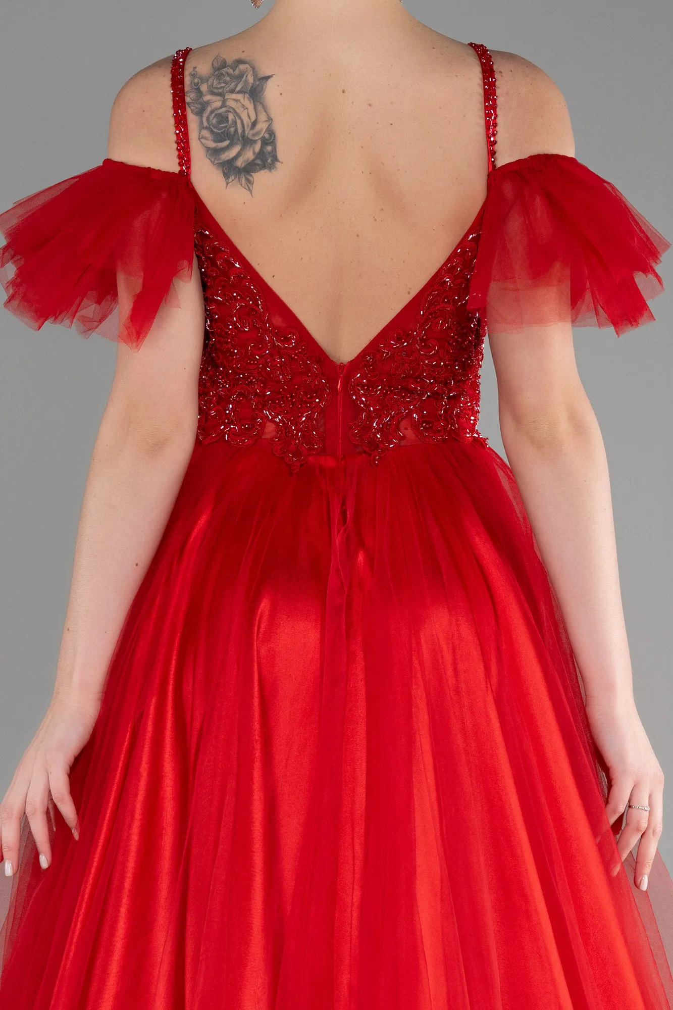 Red-Long Evening Dress ABU3500