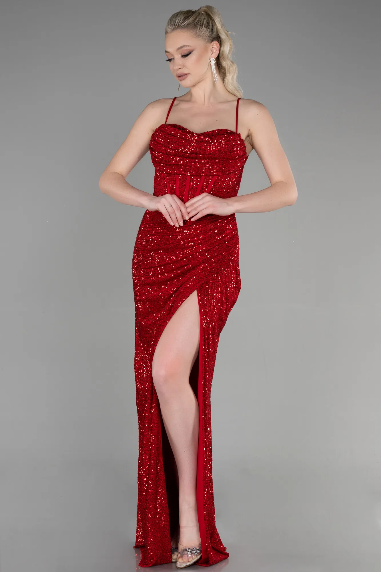 Red-Long Evening Dress ABU3630