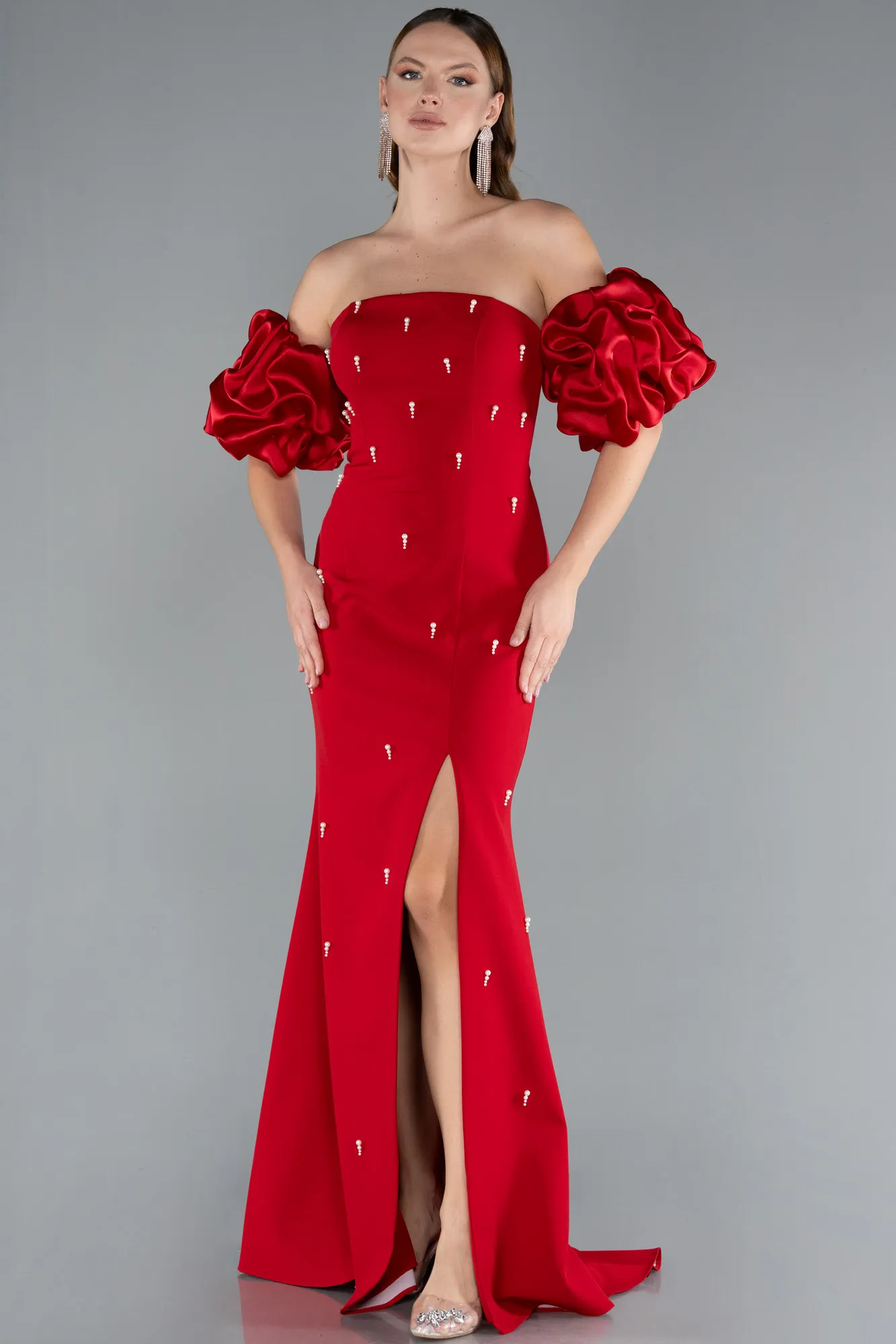 Red-Long Evening Dress ABU3659