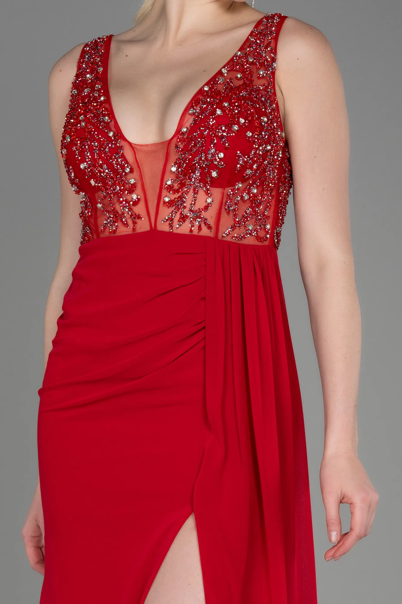 Red-Long Evening Dress ABU3668