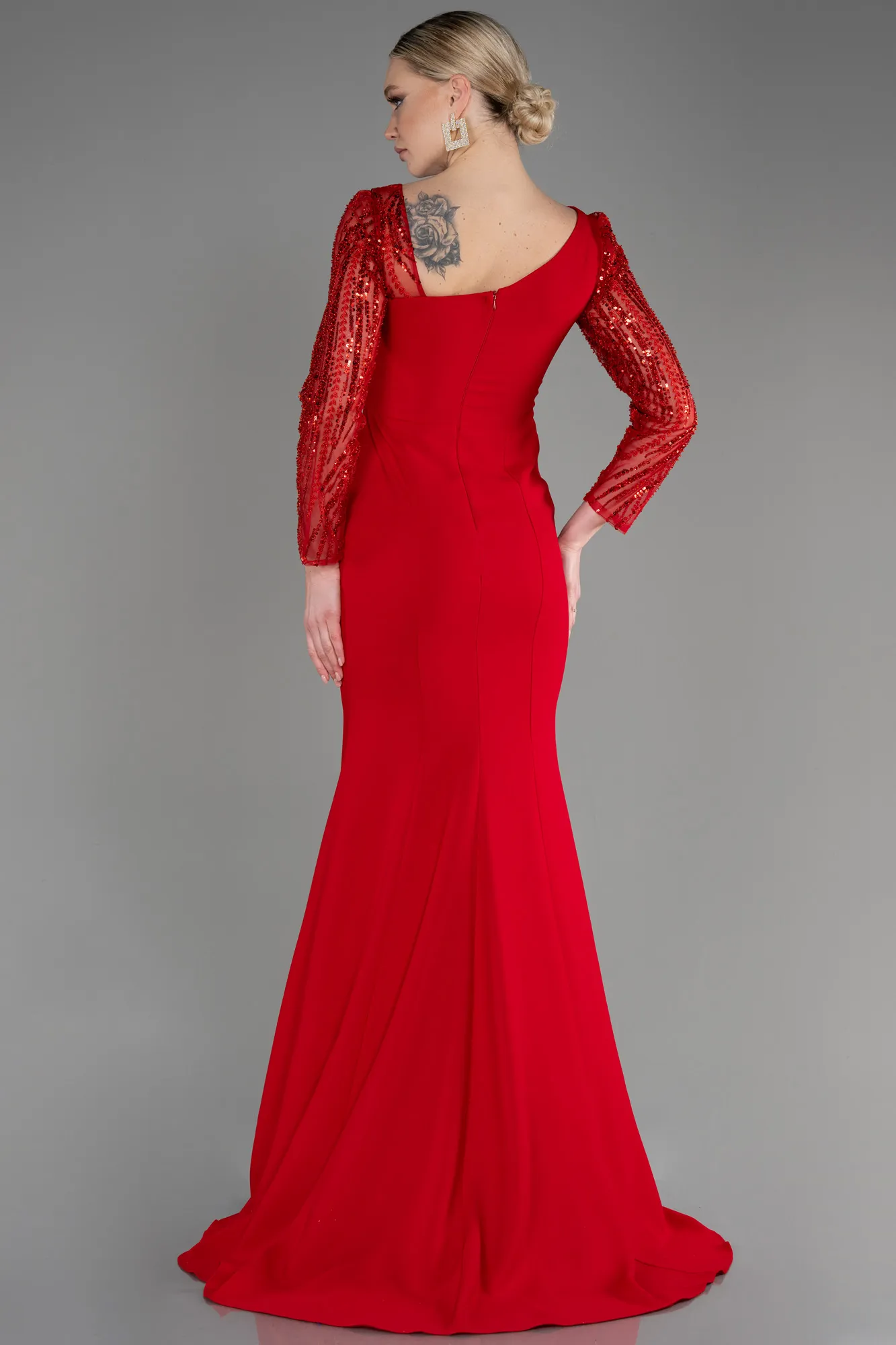 Red-Long Evening Dress ABU3712
