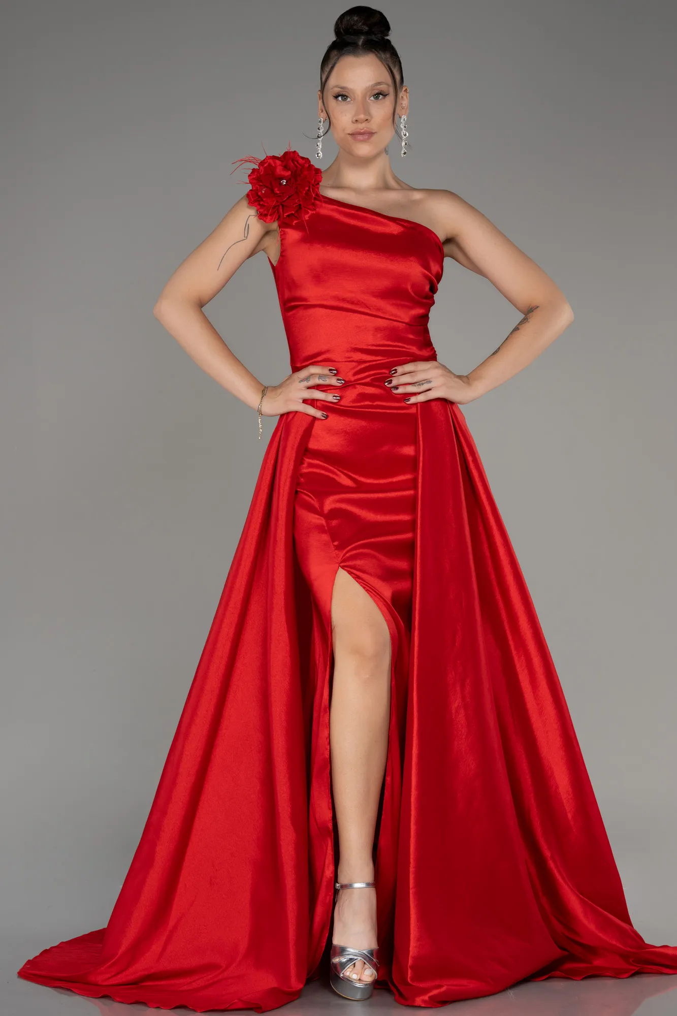 Red-Long Evening Dress ABU3772