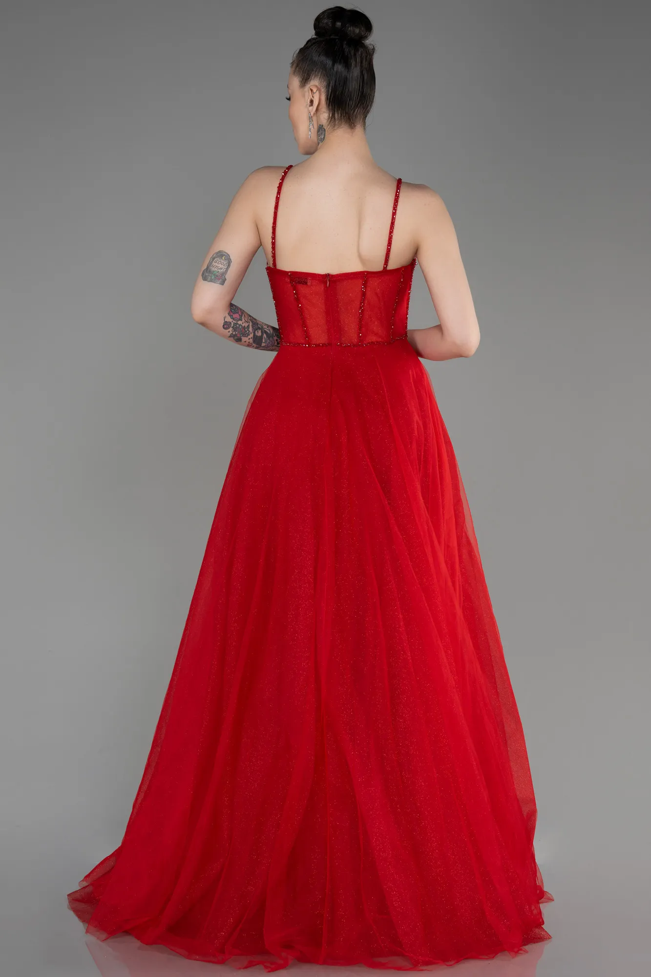 Red-Long Evening Dress ABU3805