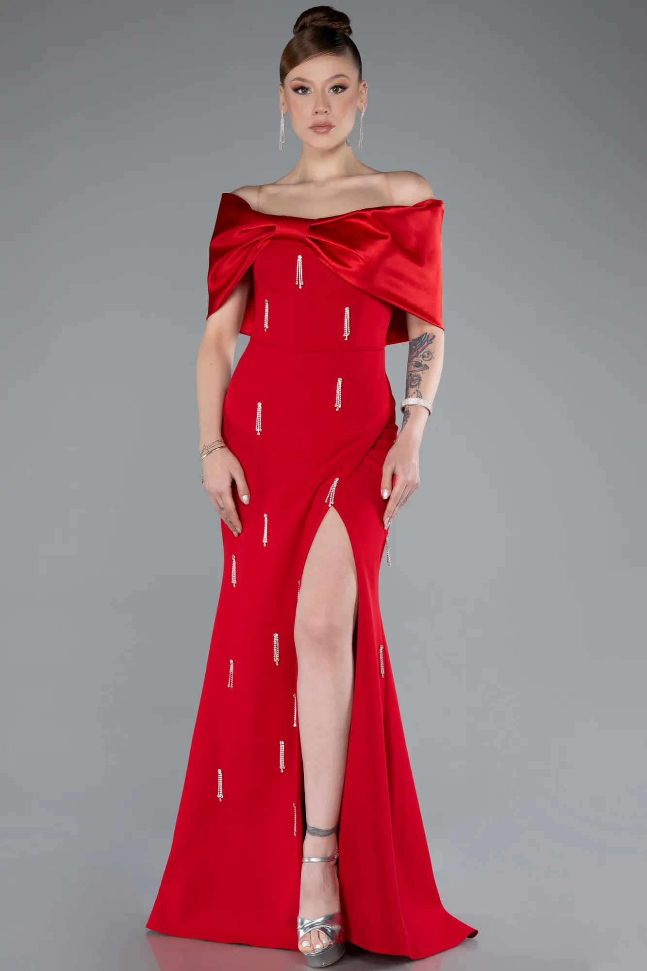 Red-Long Evening Dress ABU4924