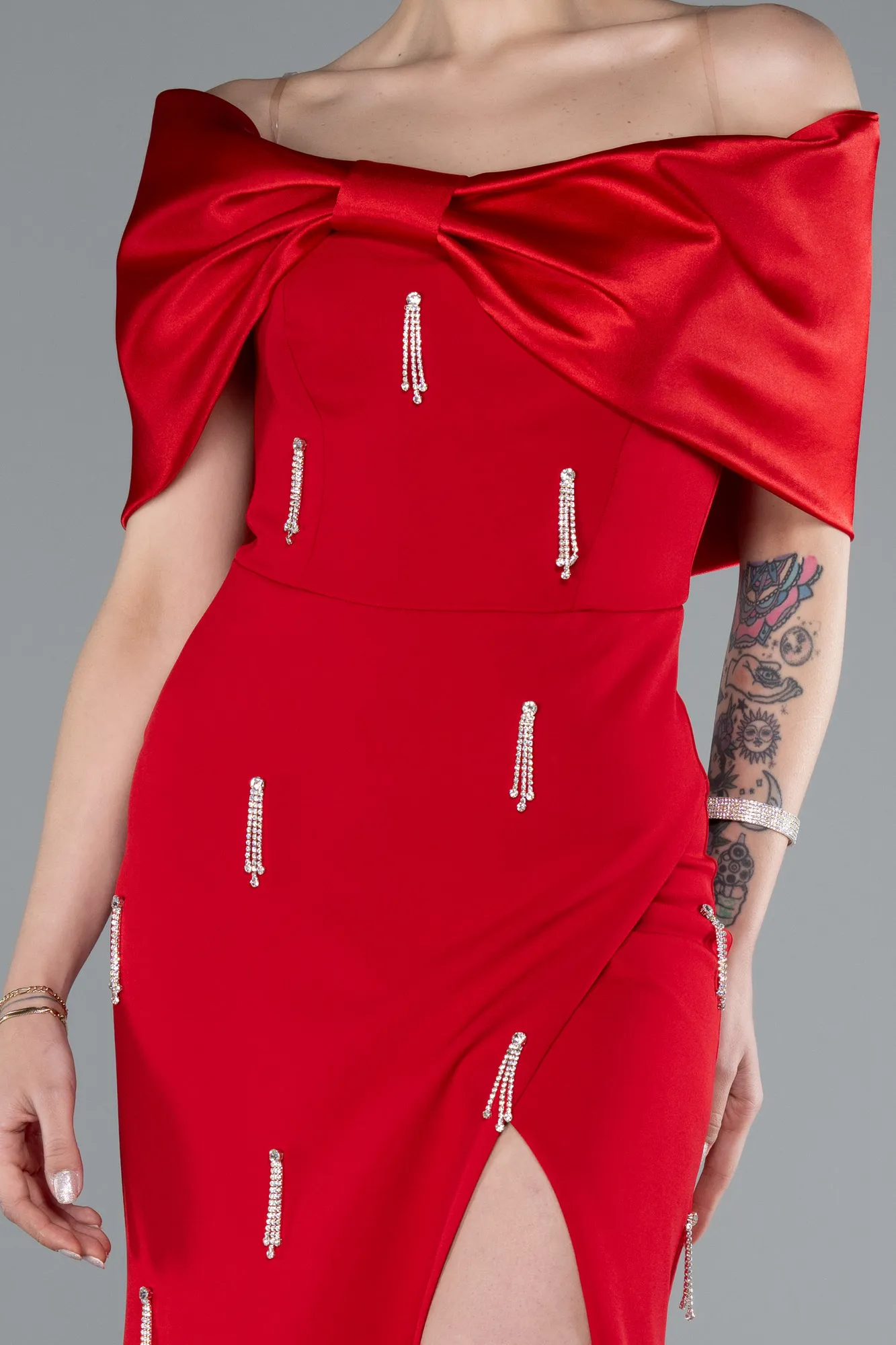 Red-Long Evening Dress ABU4924