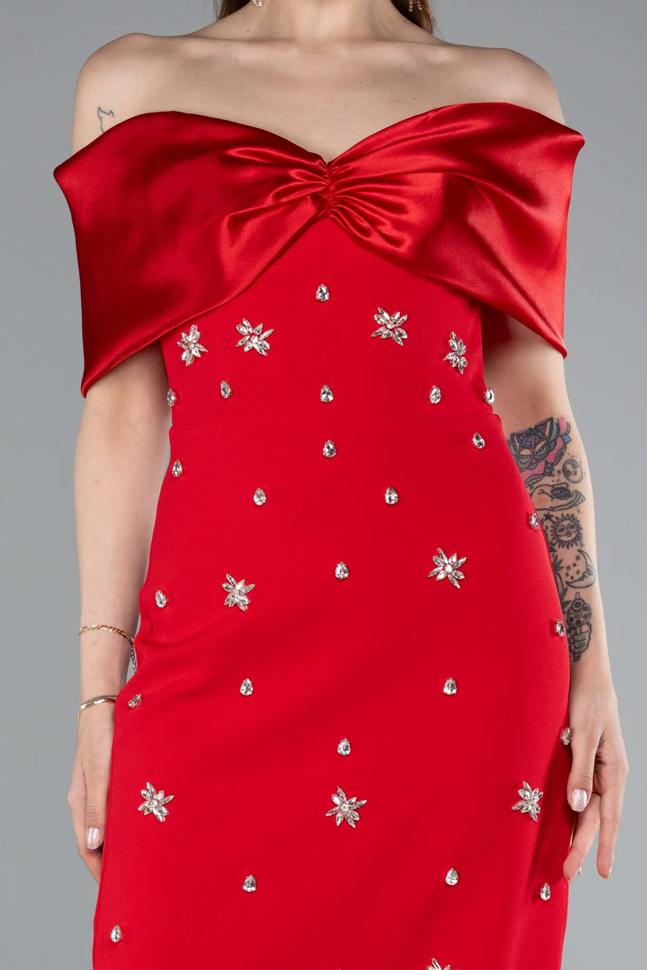 Red-Long Evening Dress ABU4973