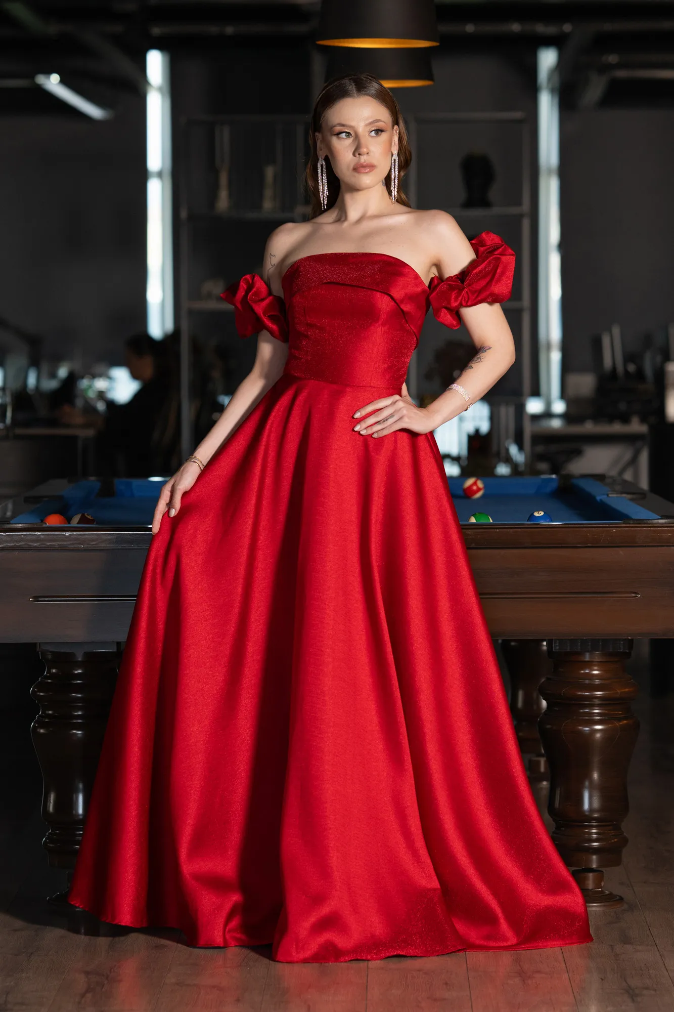 Red-Long Evening Dress ABU4983