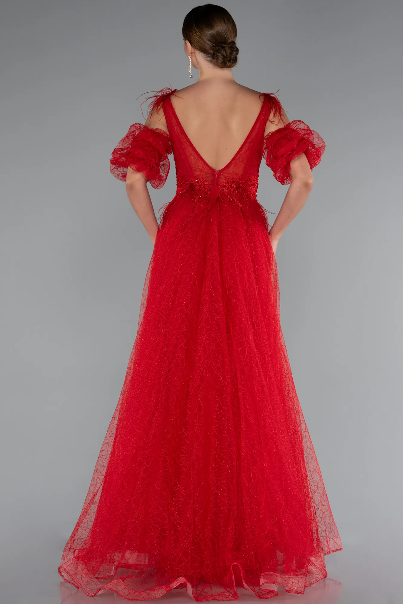 Red-Long Evening Dress ABU5052