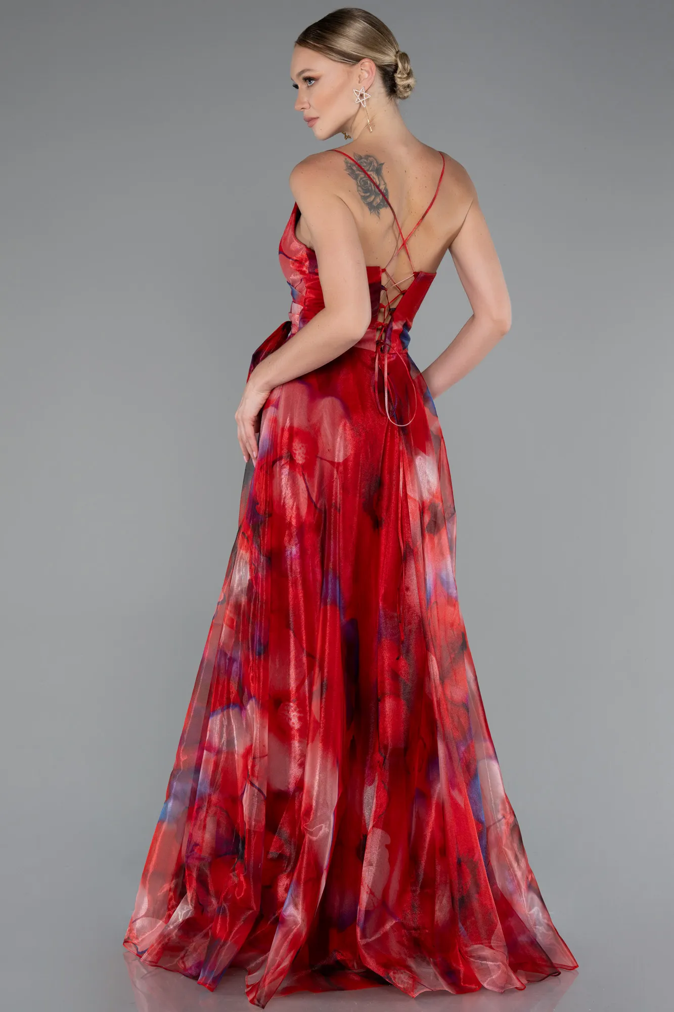 Red-Long Evening Dress ABU5053