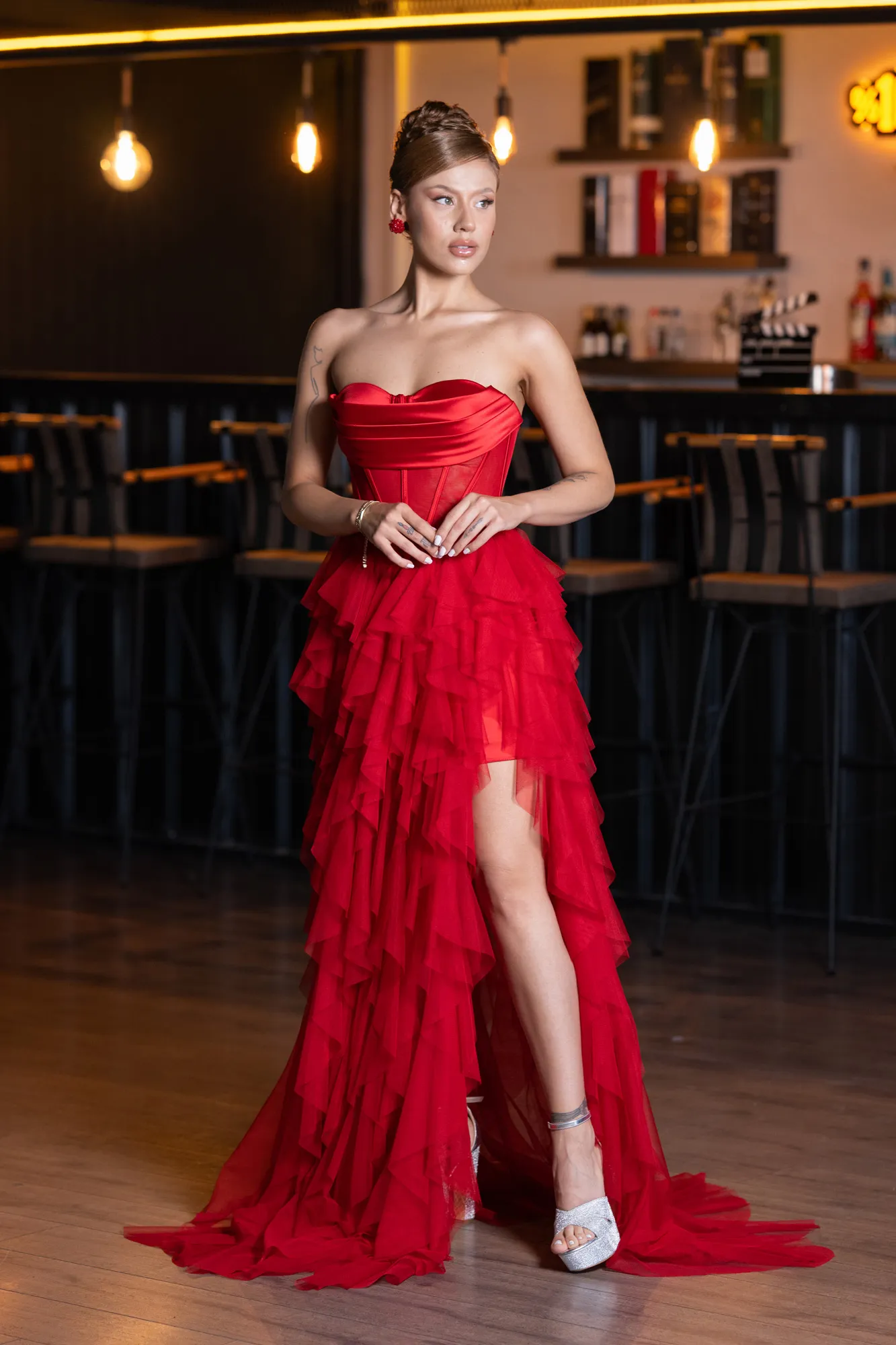 Red-Long Evening Dress ABU5071