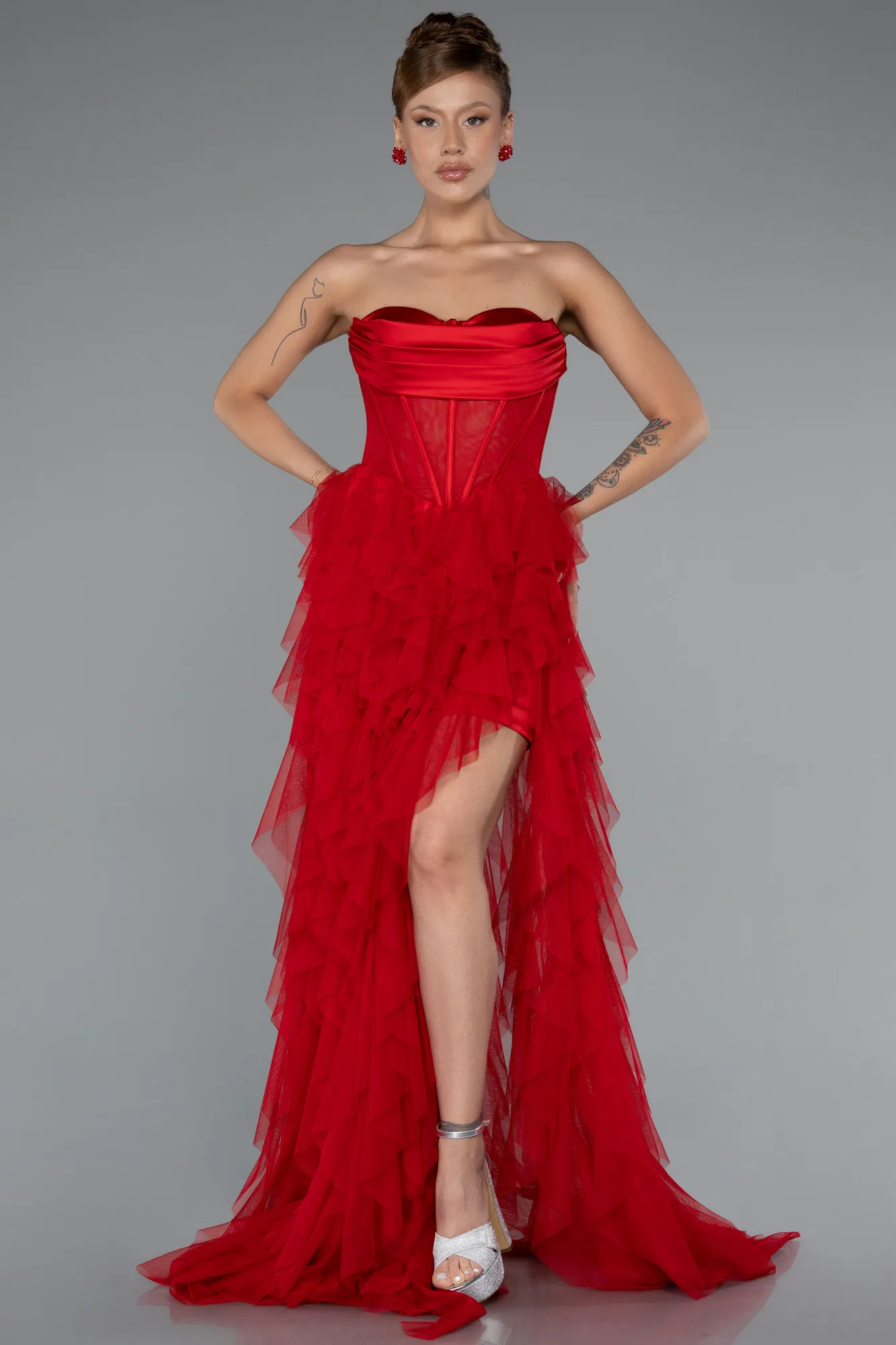 Red-Long Evening Dress ABU5071