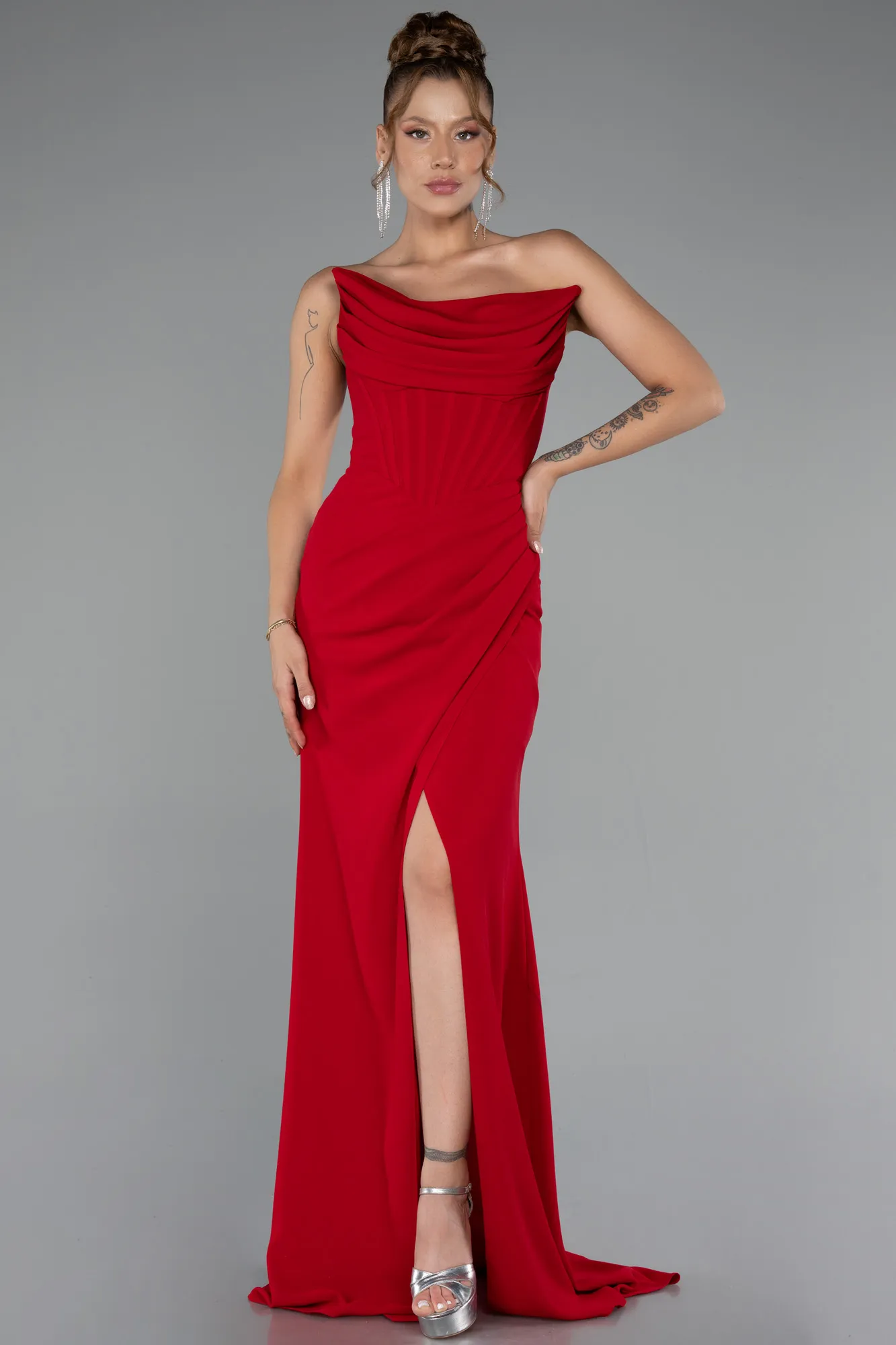 Red-Long Evening Dress ABU5096