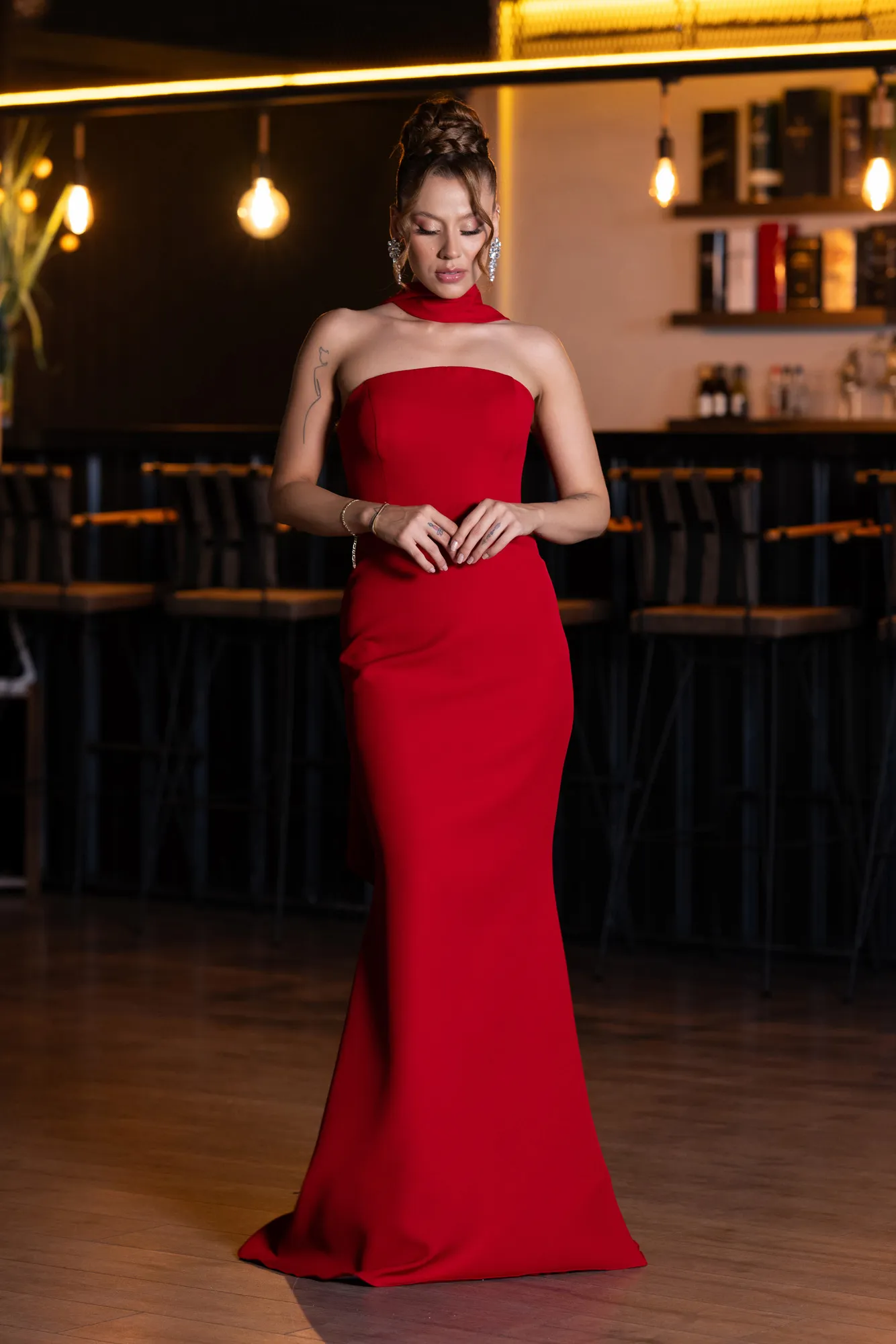 Red-Long Evening Dress ABU5097