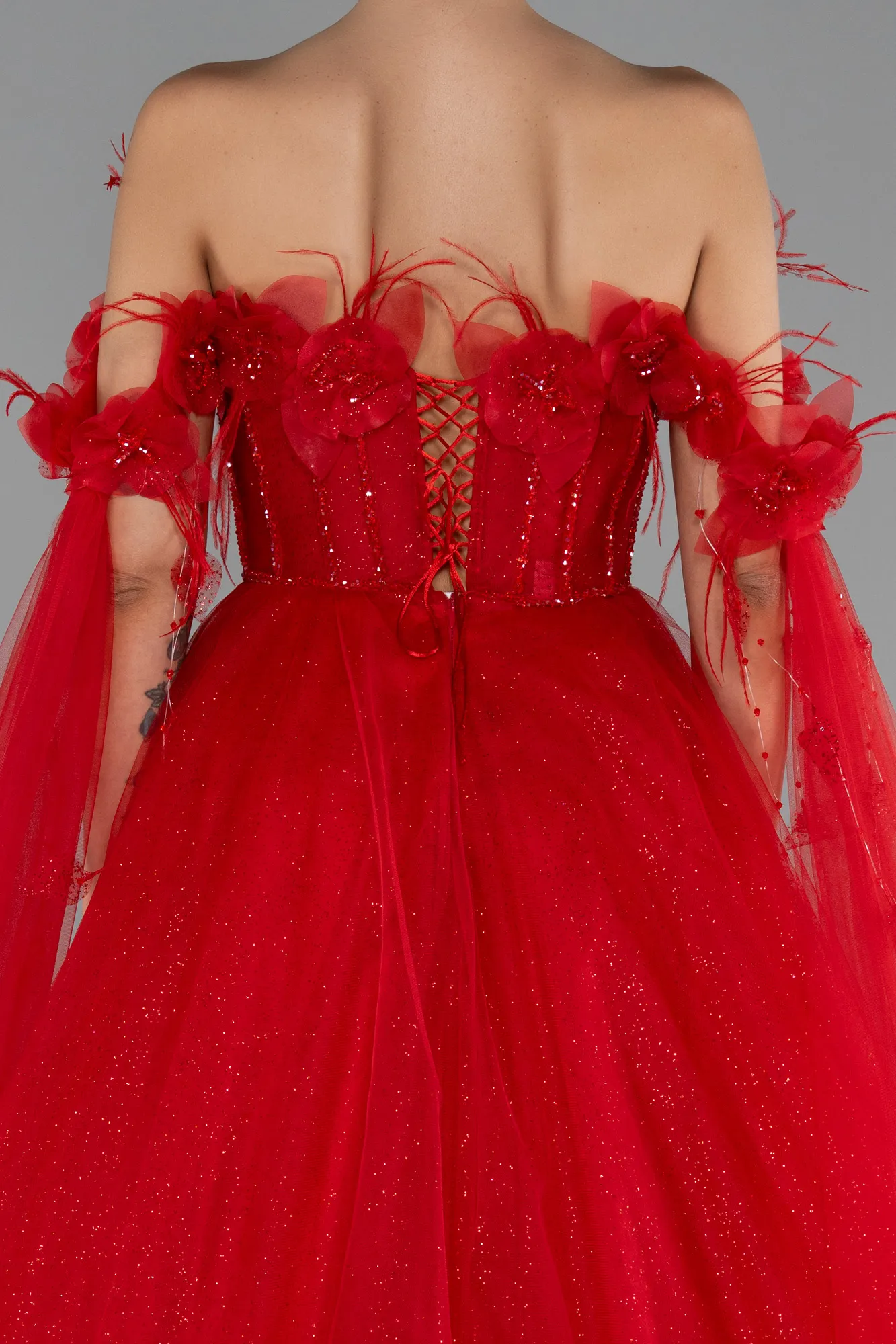 Red-Long Evening Dress ABU5101