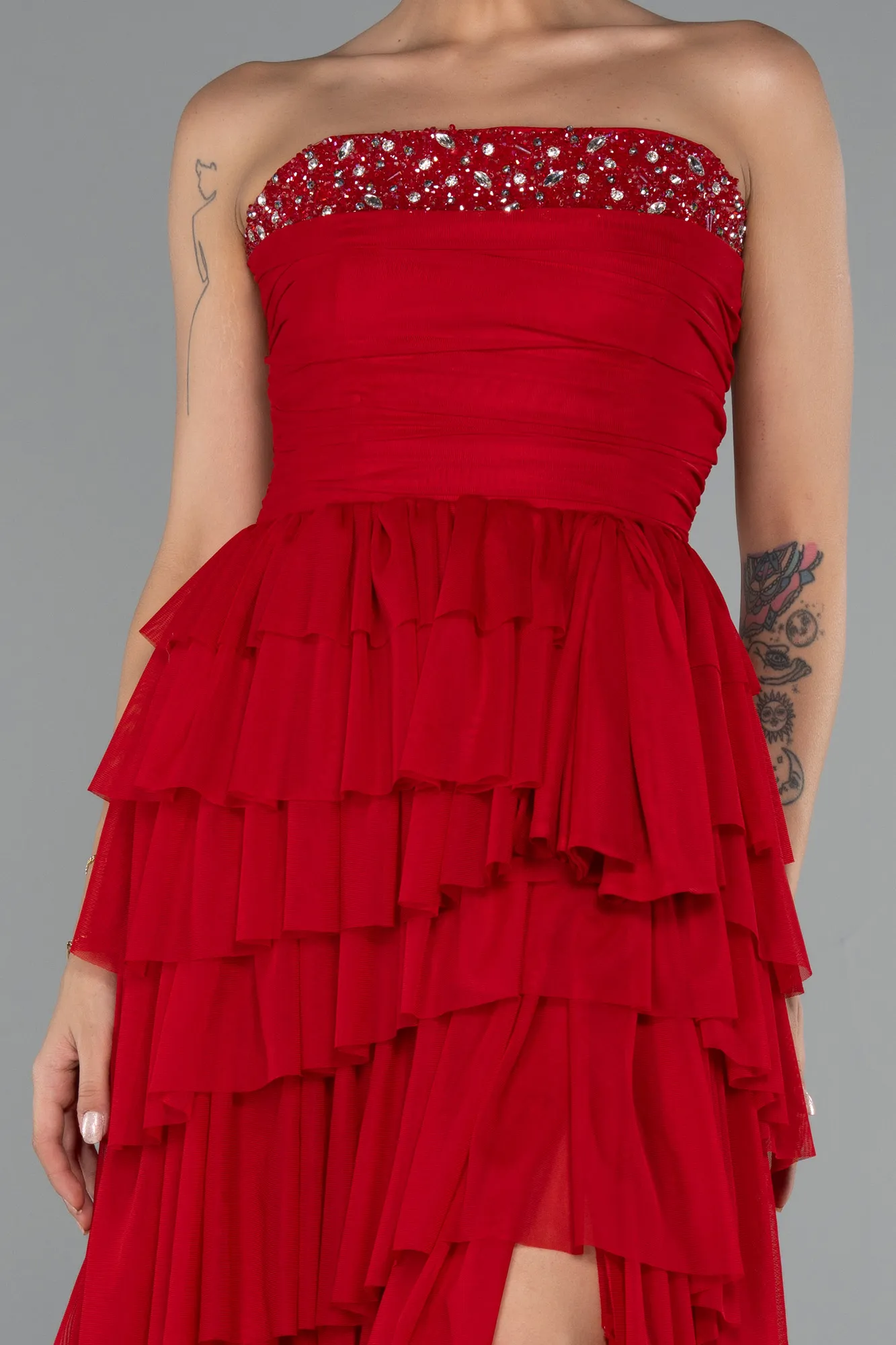 Red-Long Evening Dress ABU5104