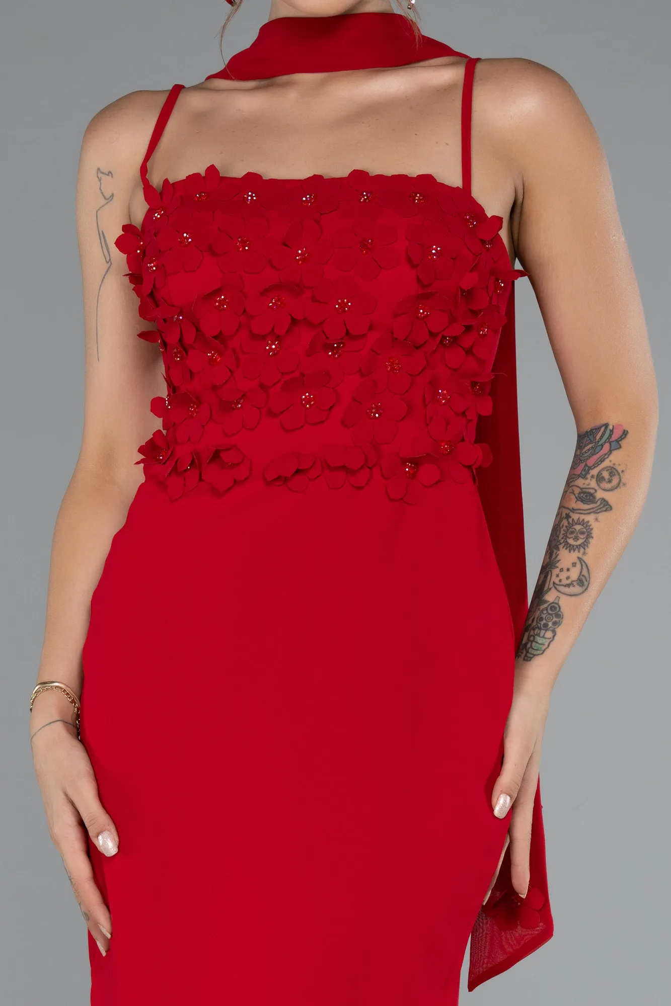 Red-Long Evening Dress ABU5181