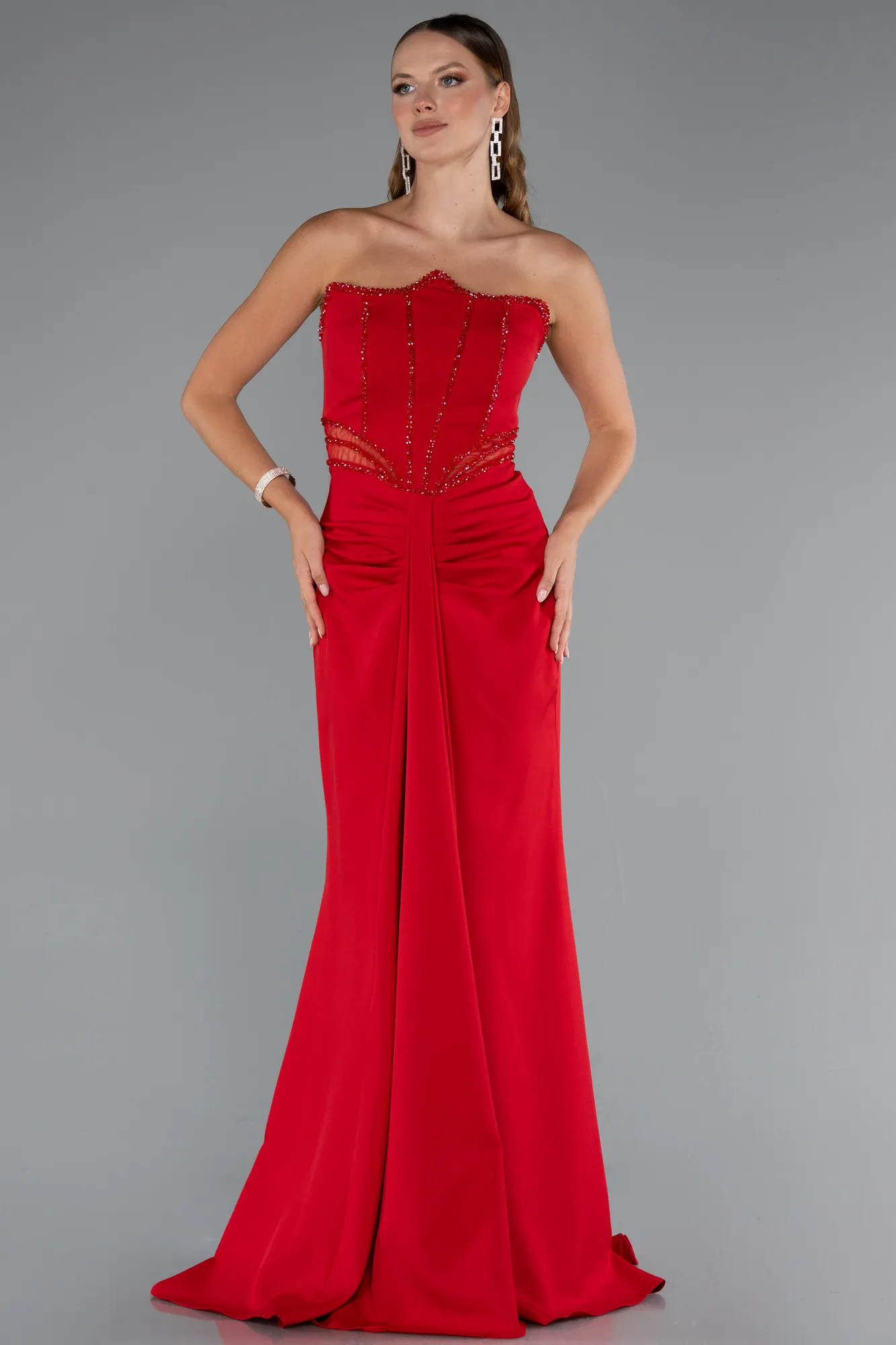 Red-Long Evening Dress ABU5227