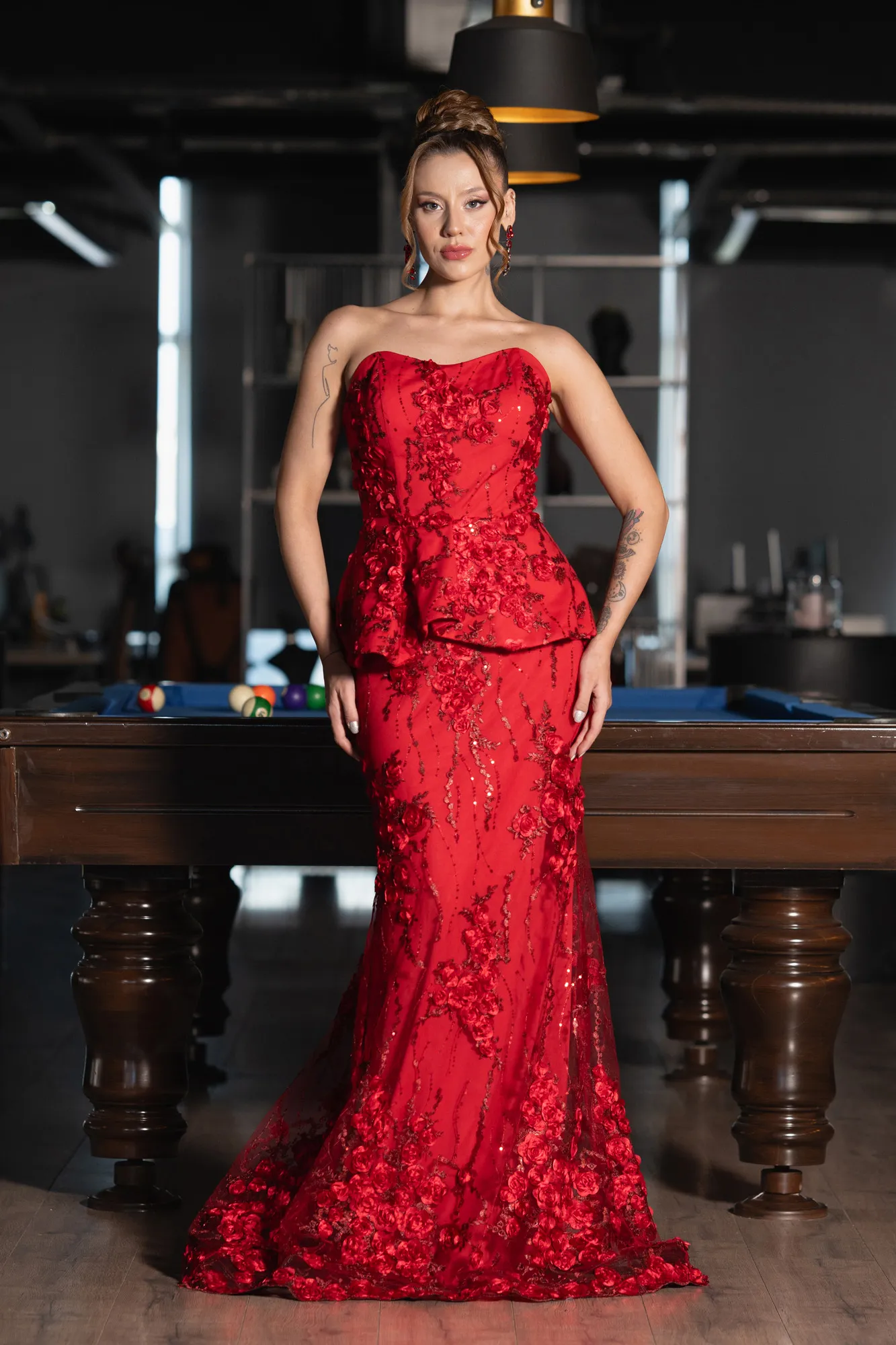 Red-Long Evening Dress ABU5249